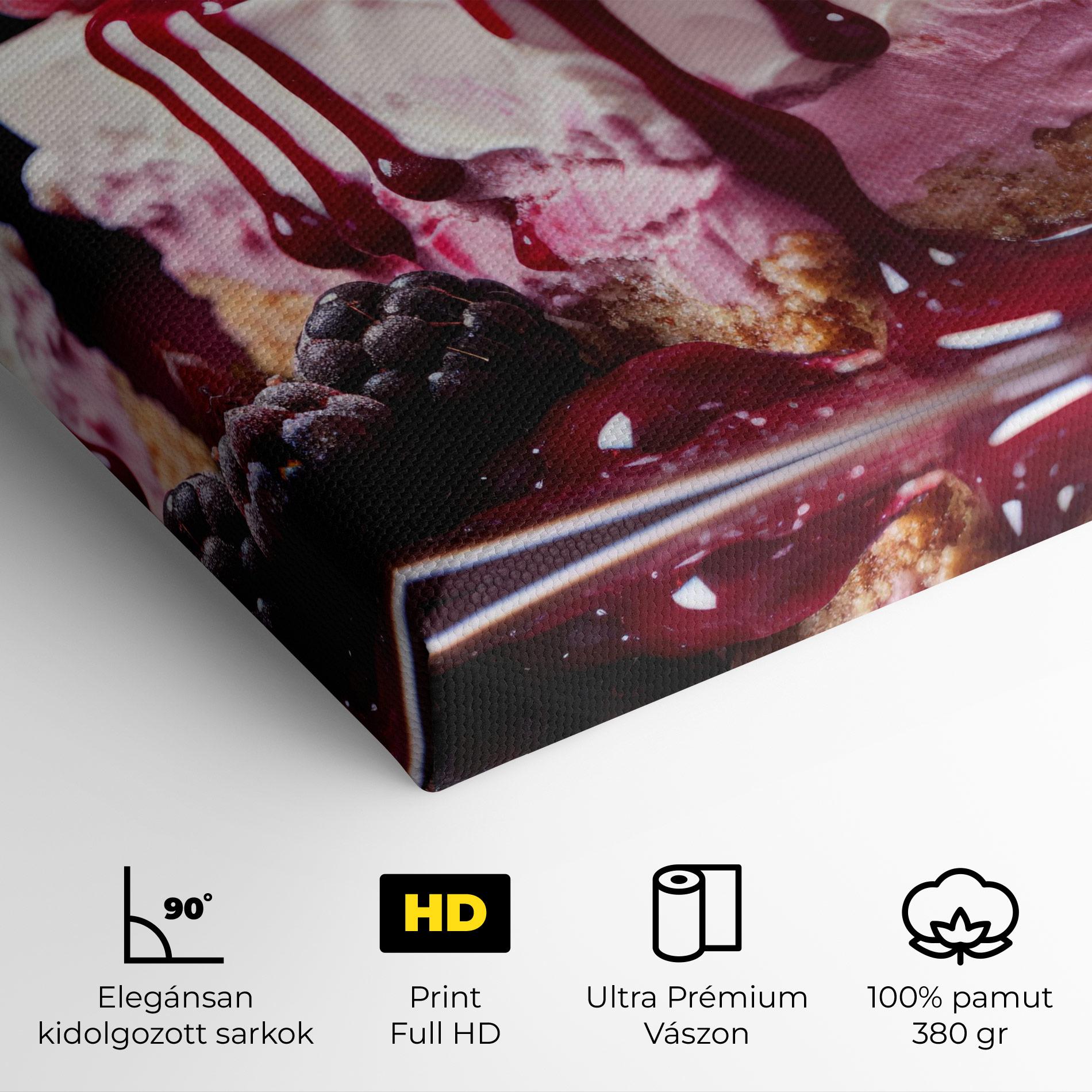 Vászonkép Berries Cream mockup 4