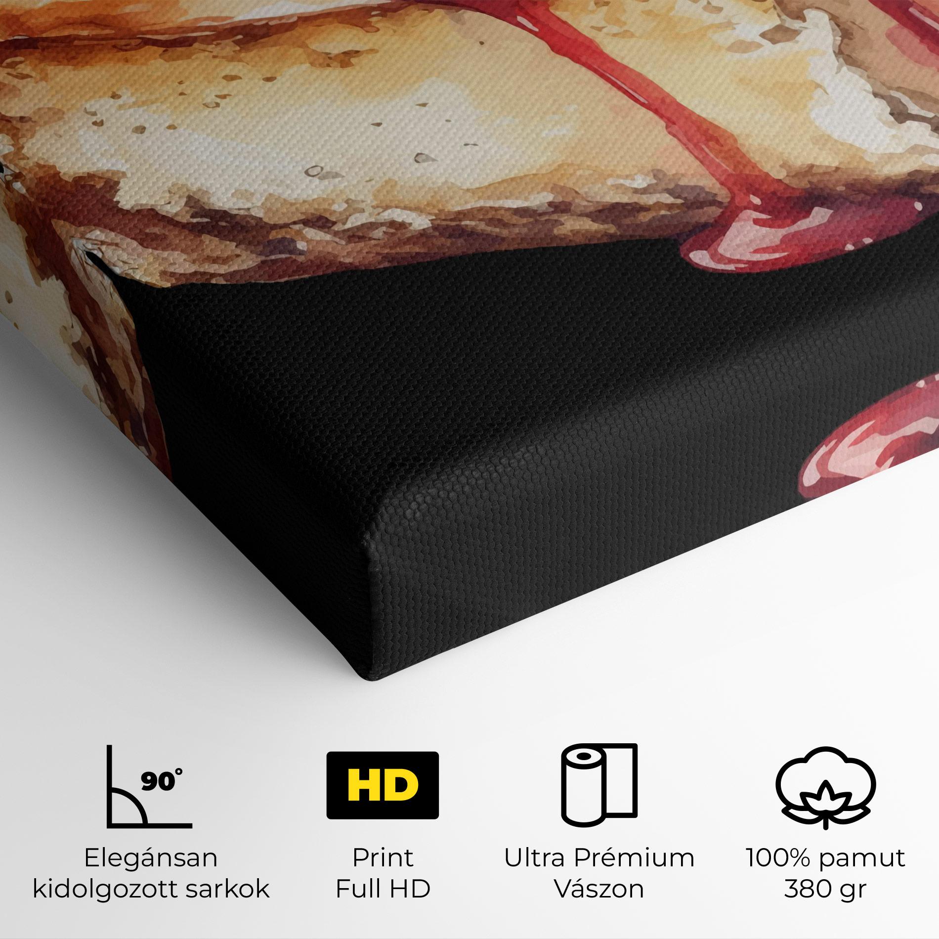 Vászonkép Berries Pie mockup 4