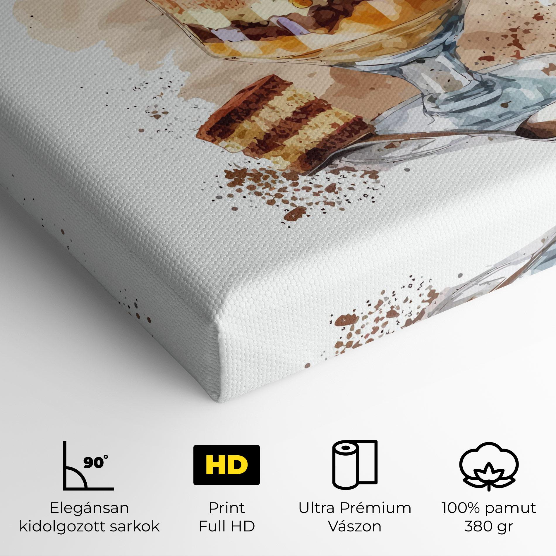 Vászonkép Cup Dessert mockup 4