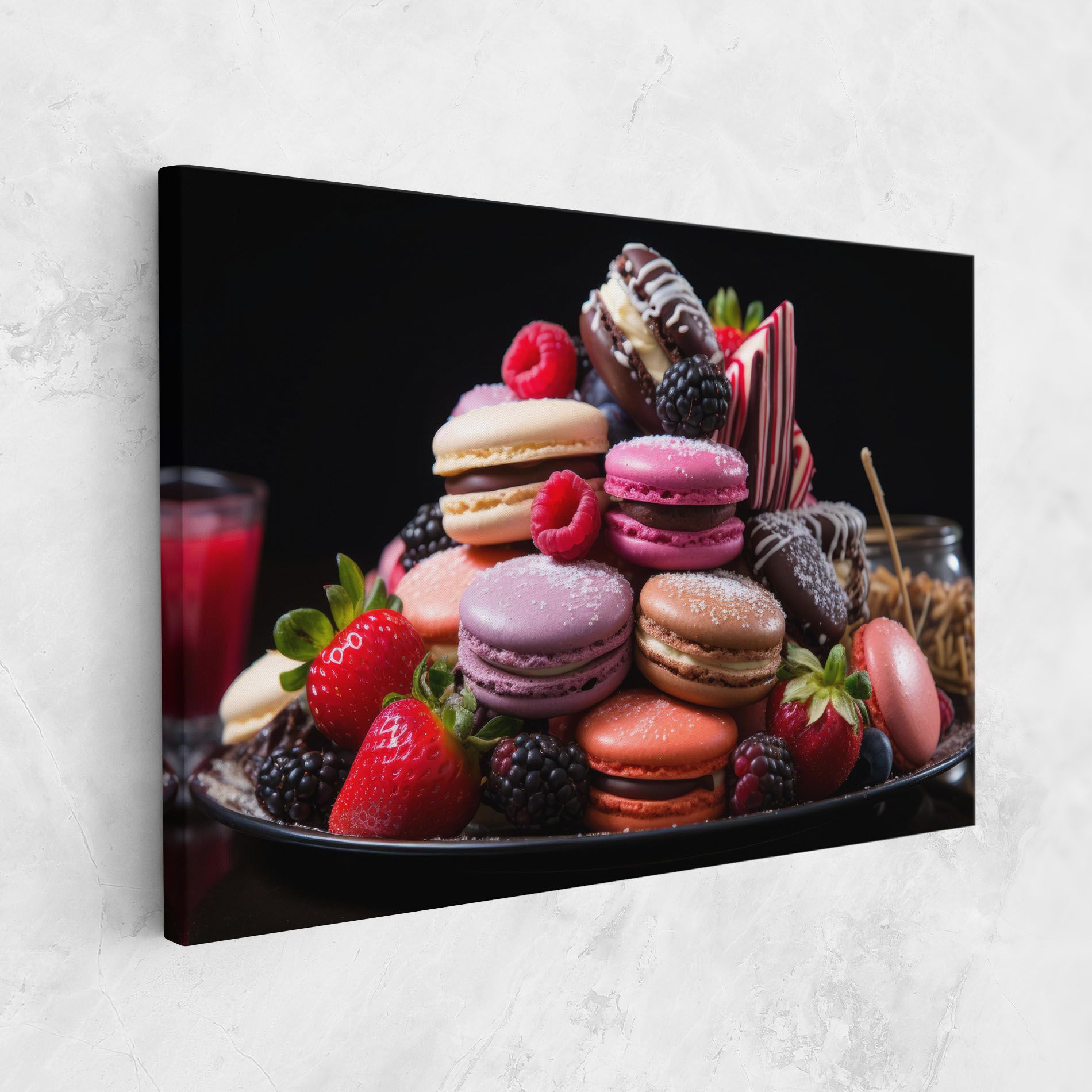 Berries Macarons mockup 1