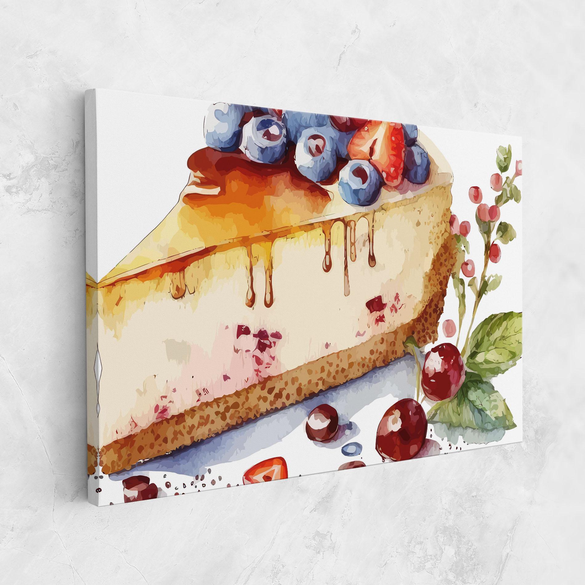 Vászonkép Cheesecake mockup 1