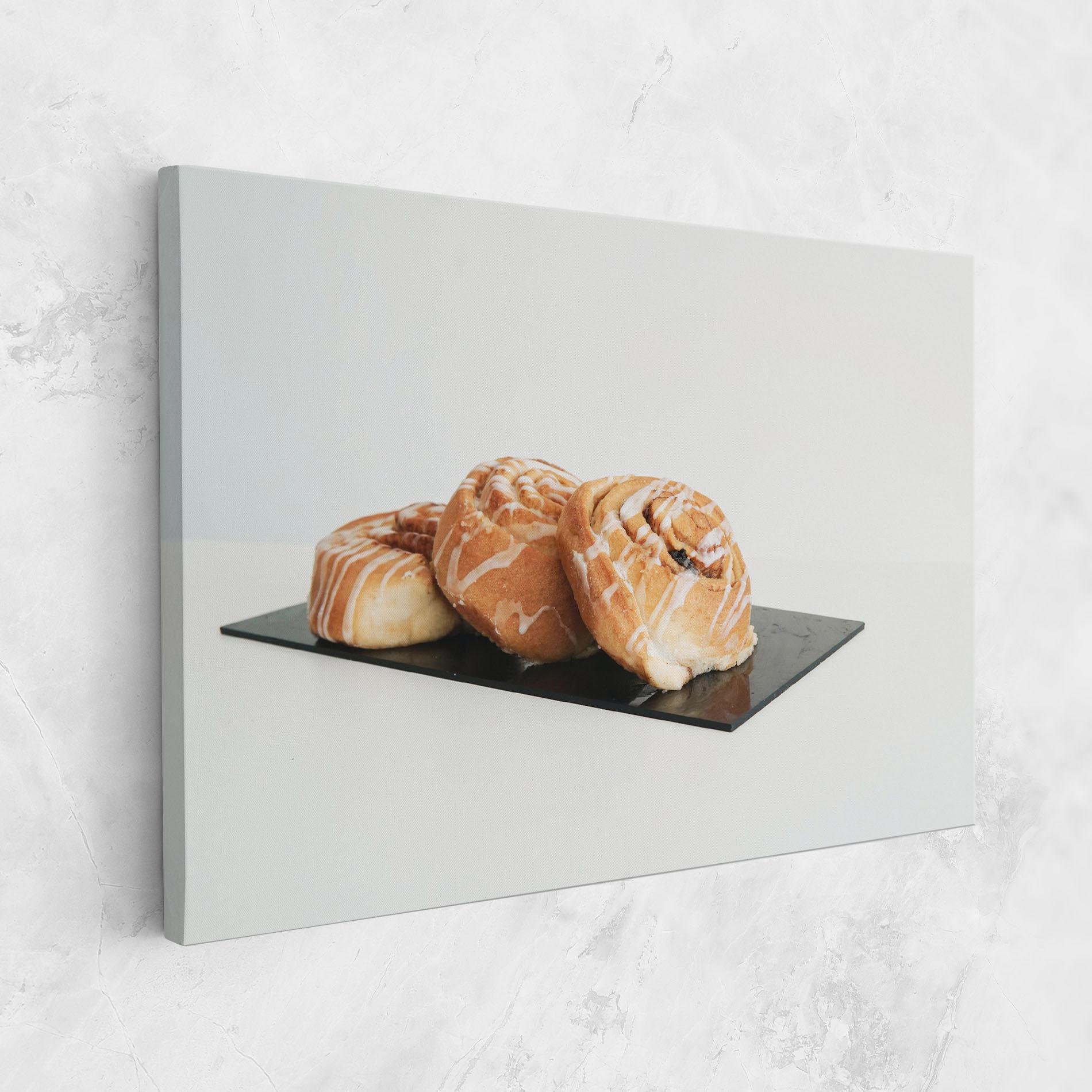 Vászonkép Cinnamon Rolls mockup 1