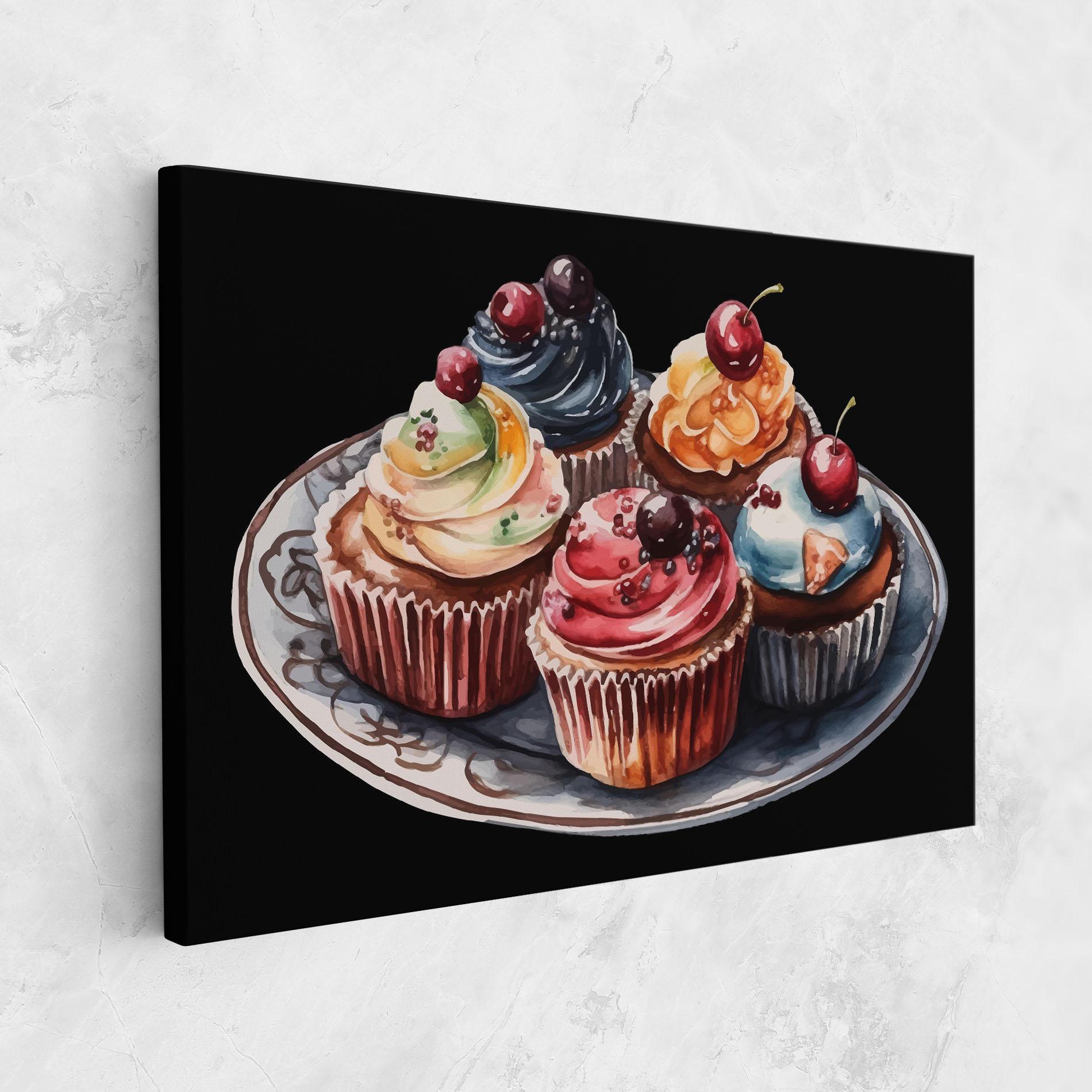 Vászonkép Colorful Muffins mockup 1