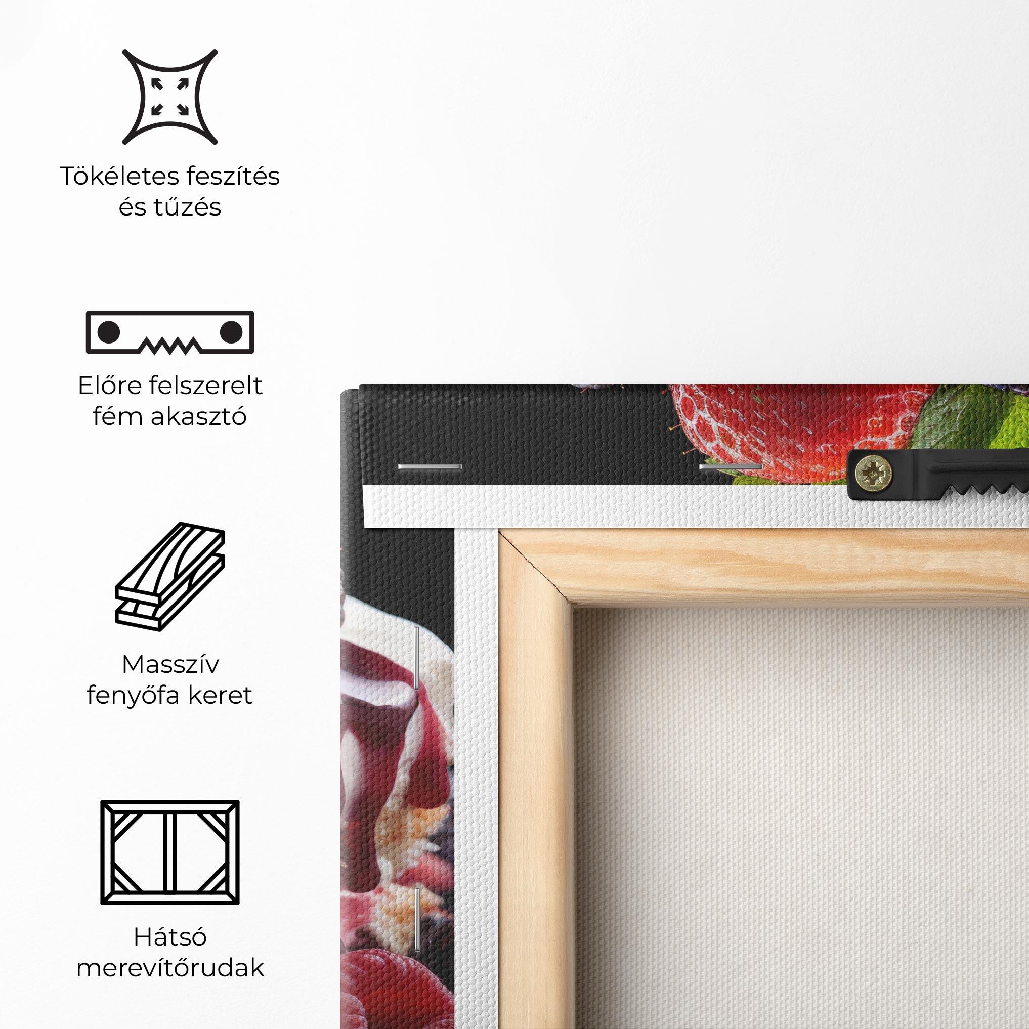 Vászonkép Berries Cream Dessert mockup 5