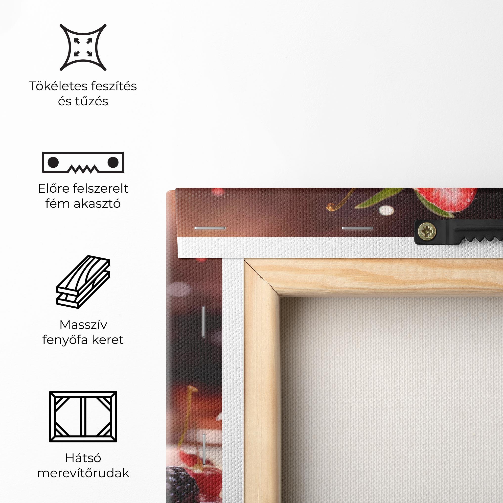 Vászonkép Berries Dessert mockup 5