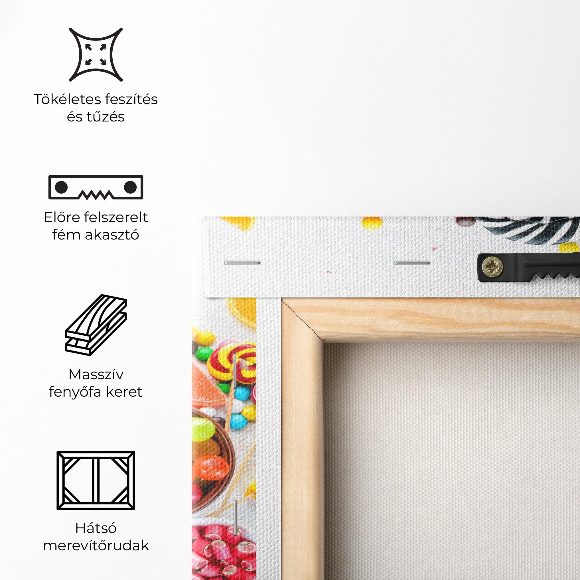 Vászonkép Colorful Candies Jelly mockup 5