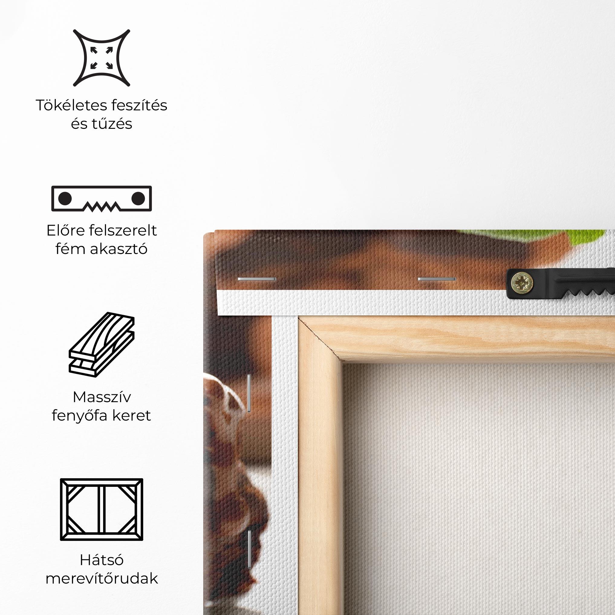 Vászonkép Mint Chocolate Cake mockup 5