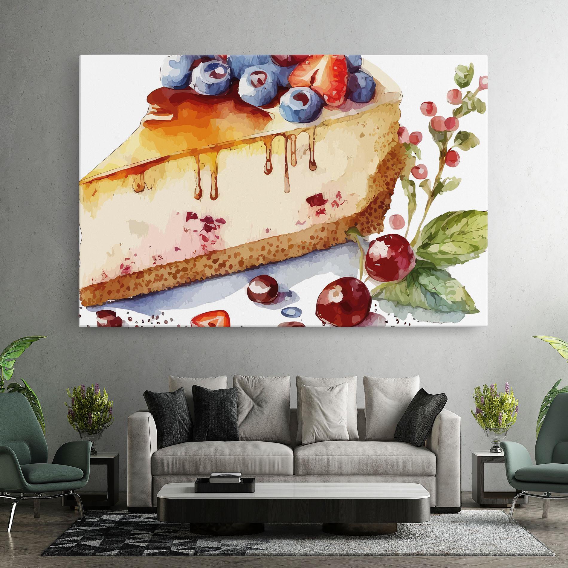 Vászonkép Cheesecake mockup 7