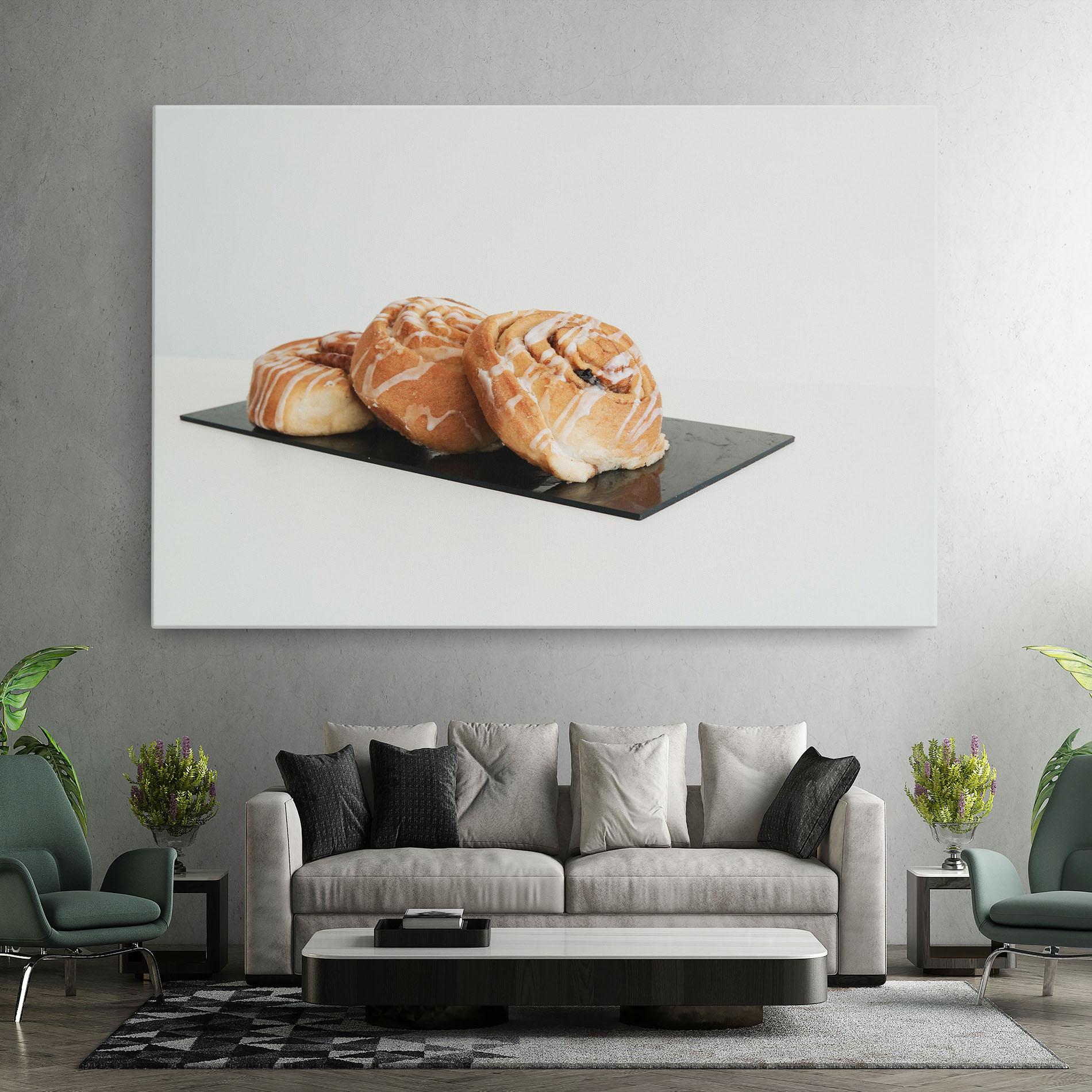 Vászonkép Cinnamon Rolls mockup 7
