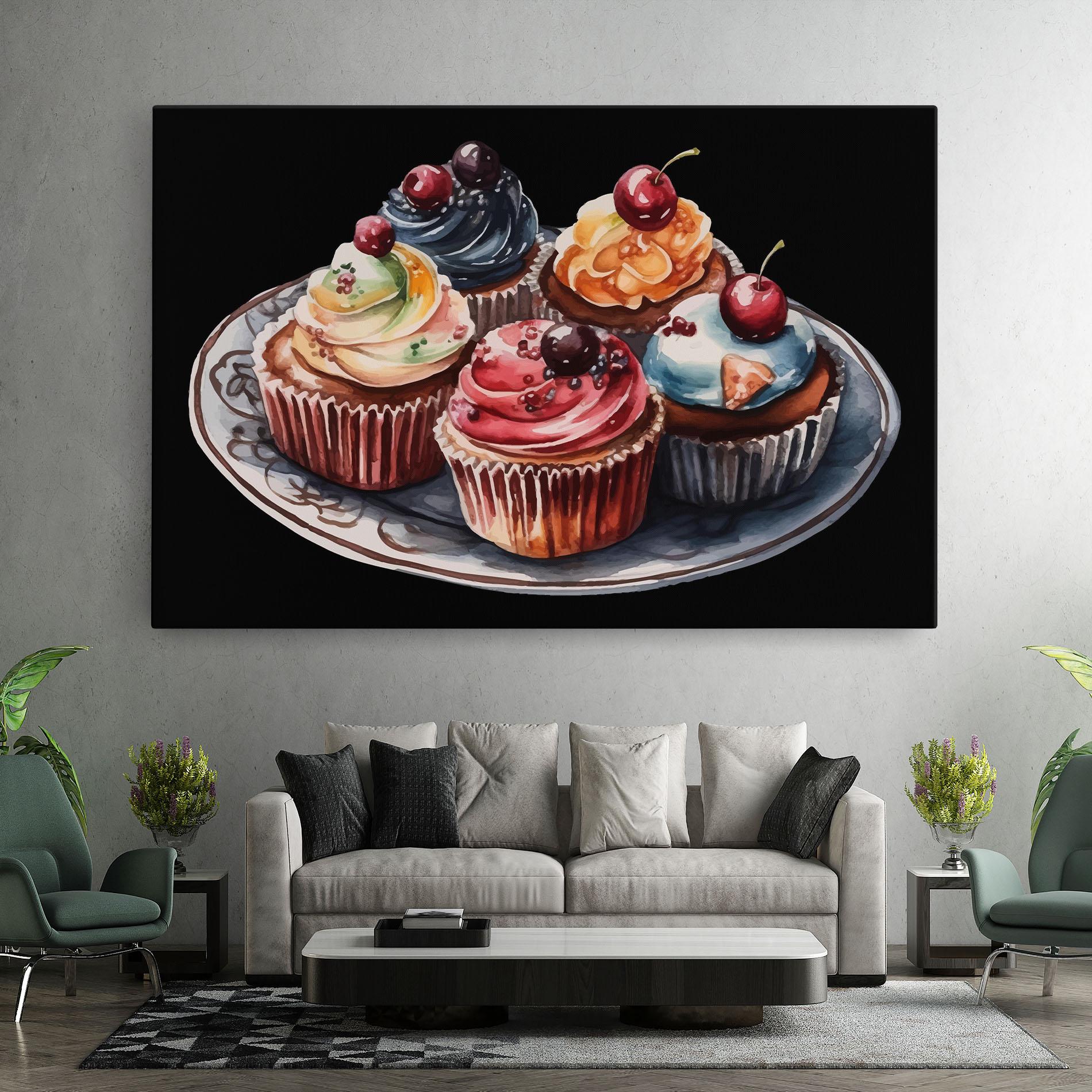 Vászonkép Colorful Muffins mockup 7