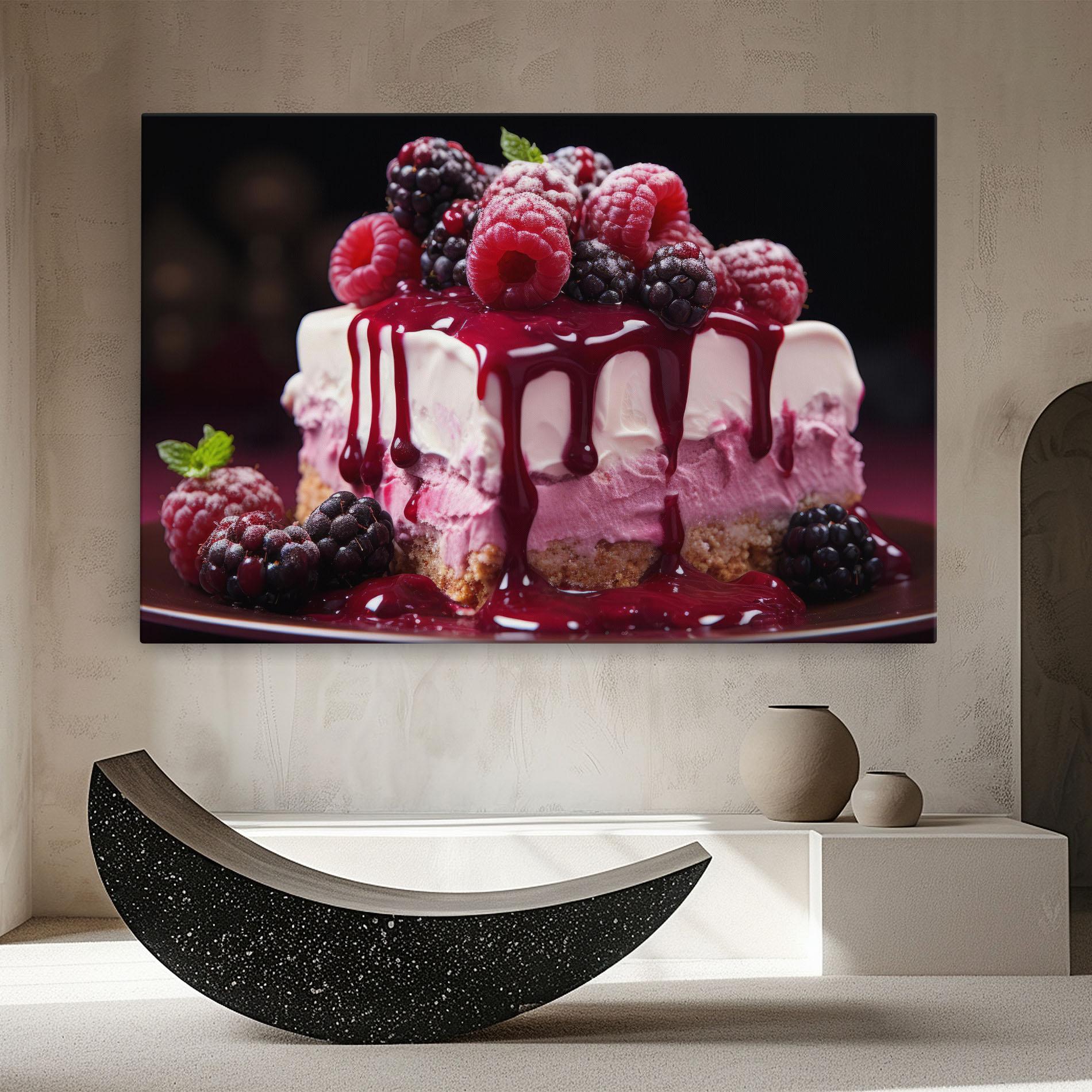 Vászonkép Berries Cream mockup 8