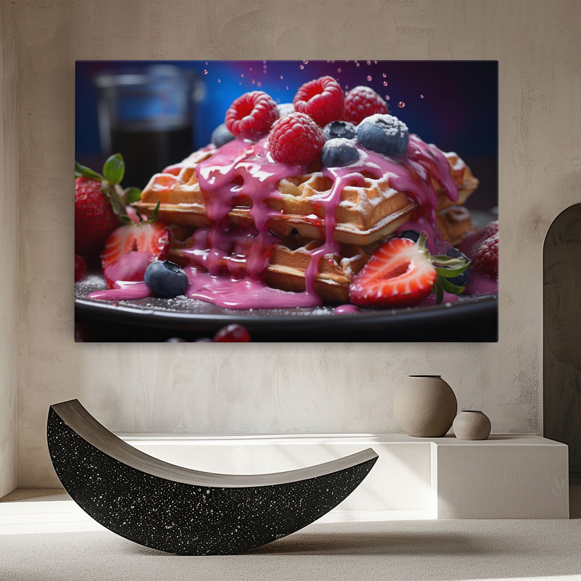 Berries Waffles mockup 8