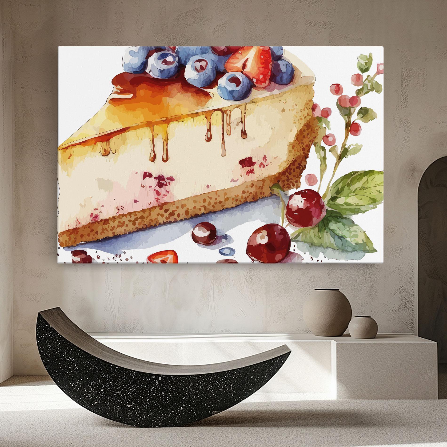 Vászonkép Cheesecake mockup 8