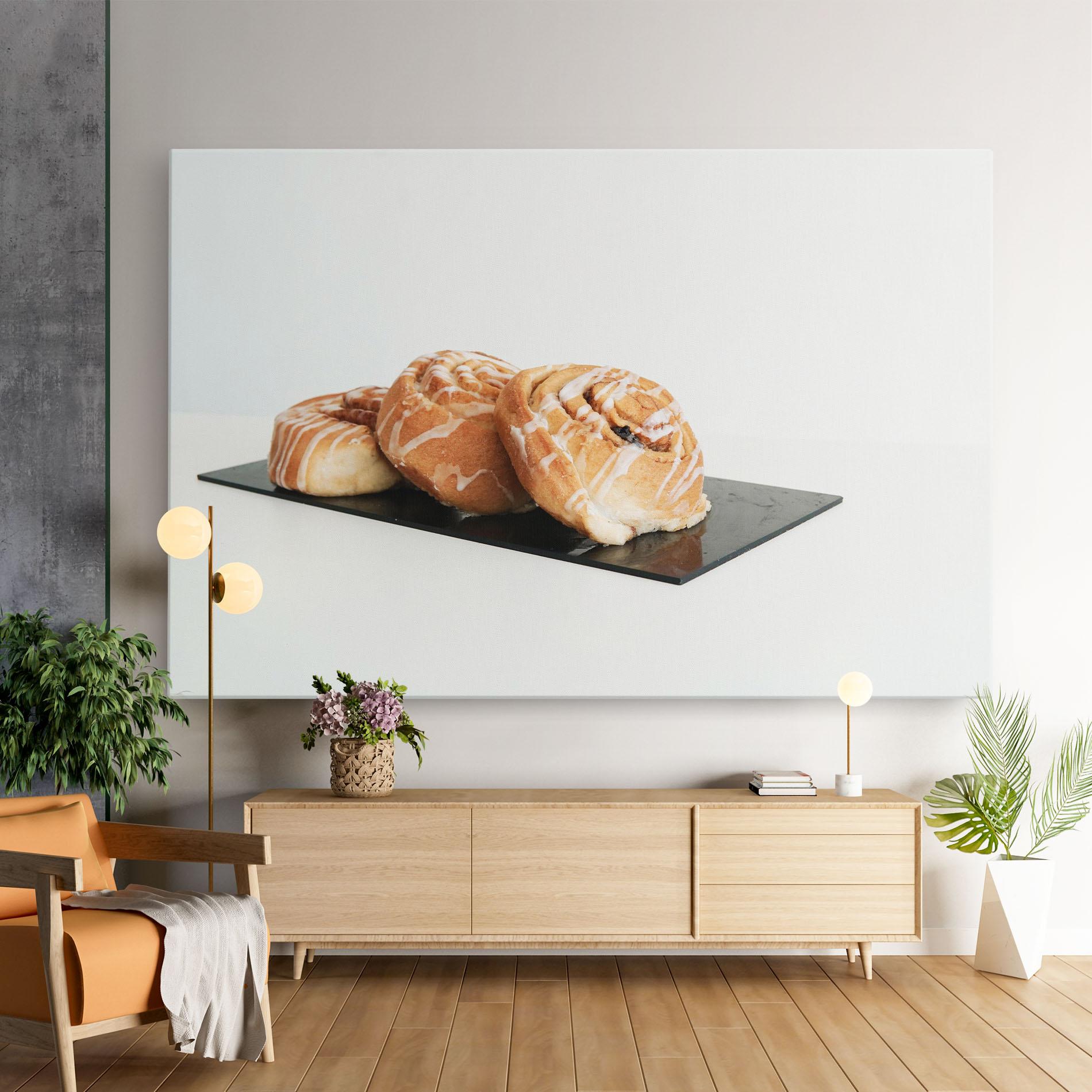 Vászonkép Cinnamon Rolls mockup 9