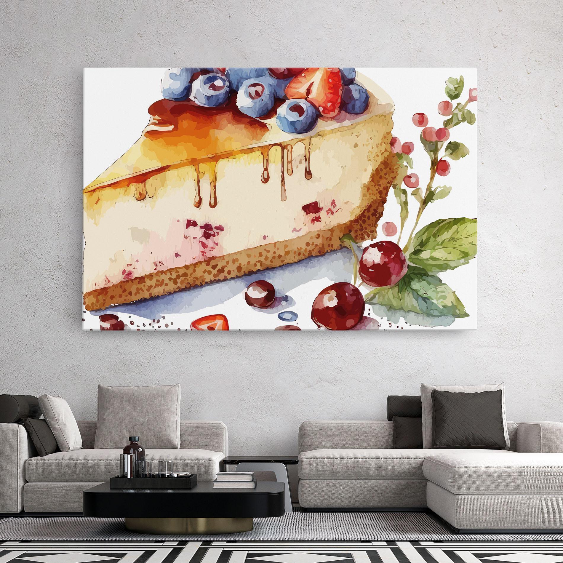 Vászonkép Cheesecake mockup 2
