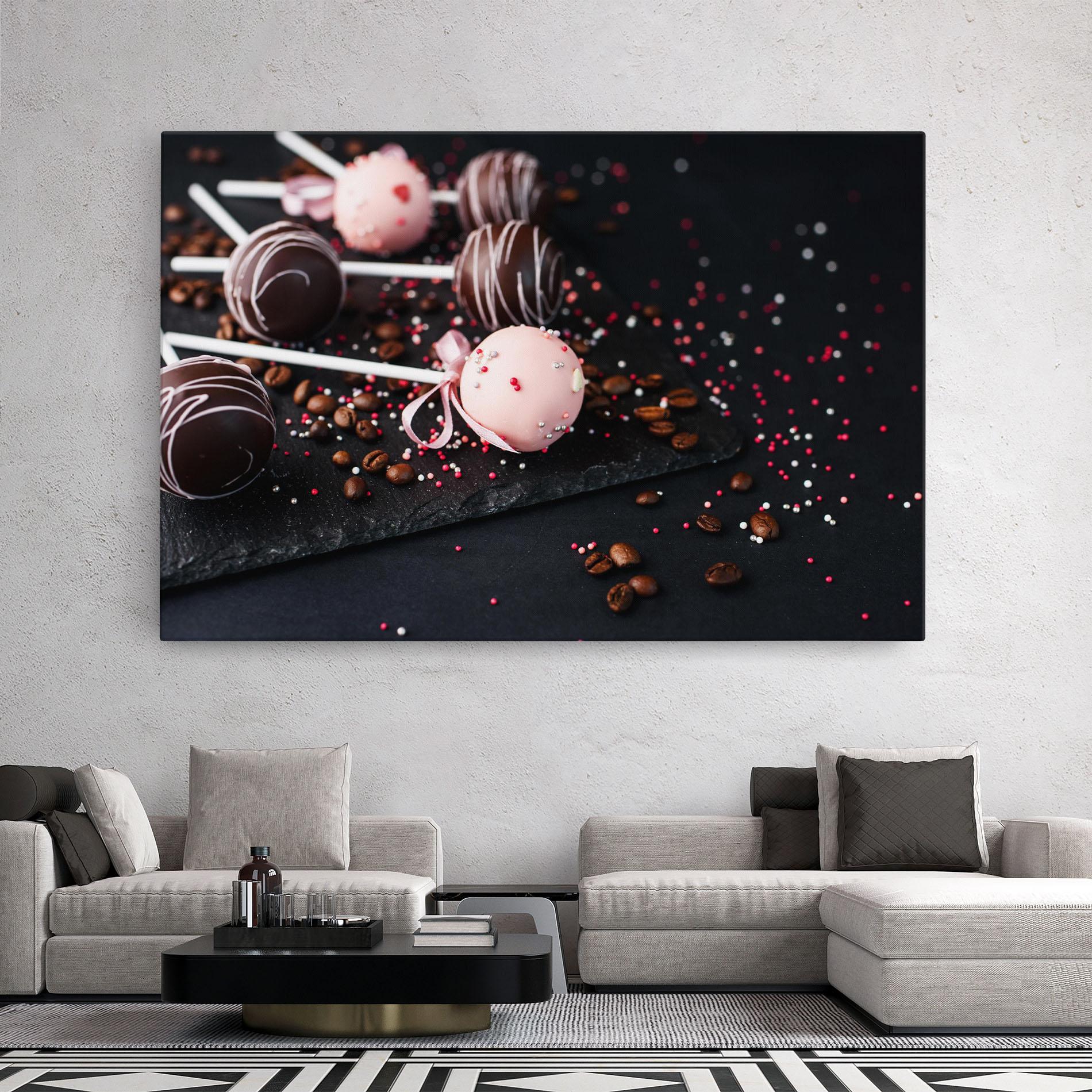 Vászonkép Chocolate Dessert mockup 2