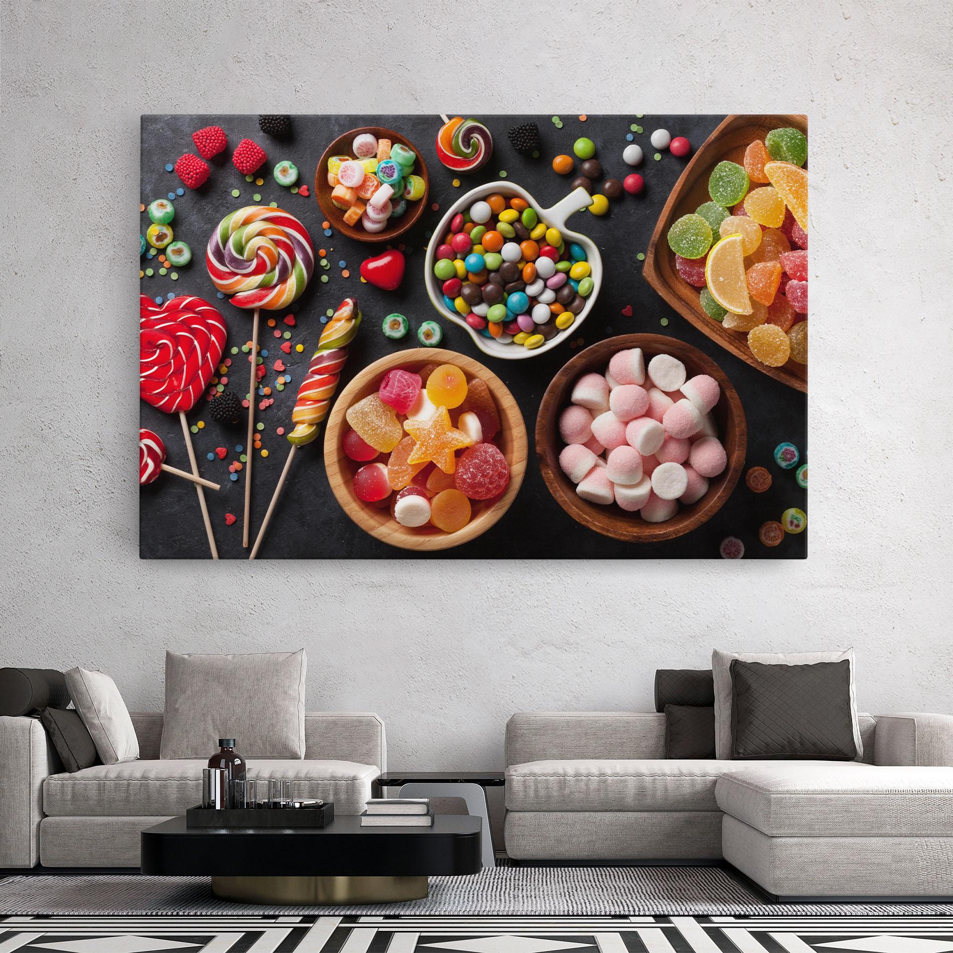 Vászonkép Colorful Candies mockup 2