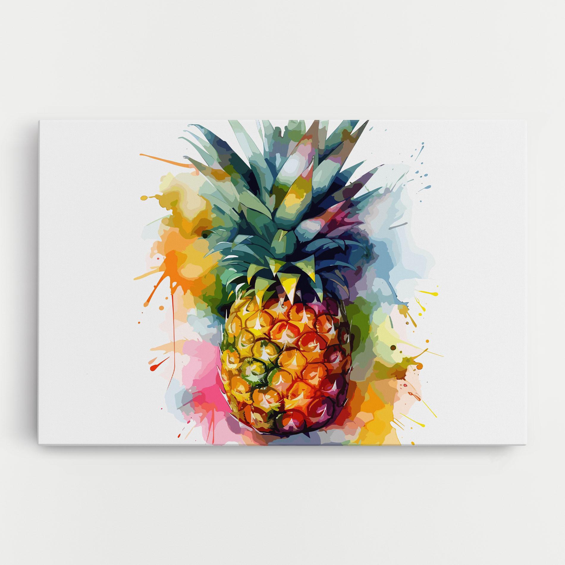 Vászonkép Color Mix Pineapple mockup 0