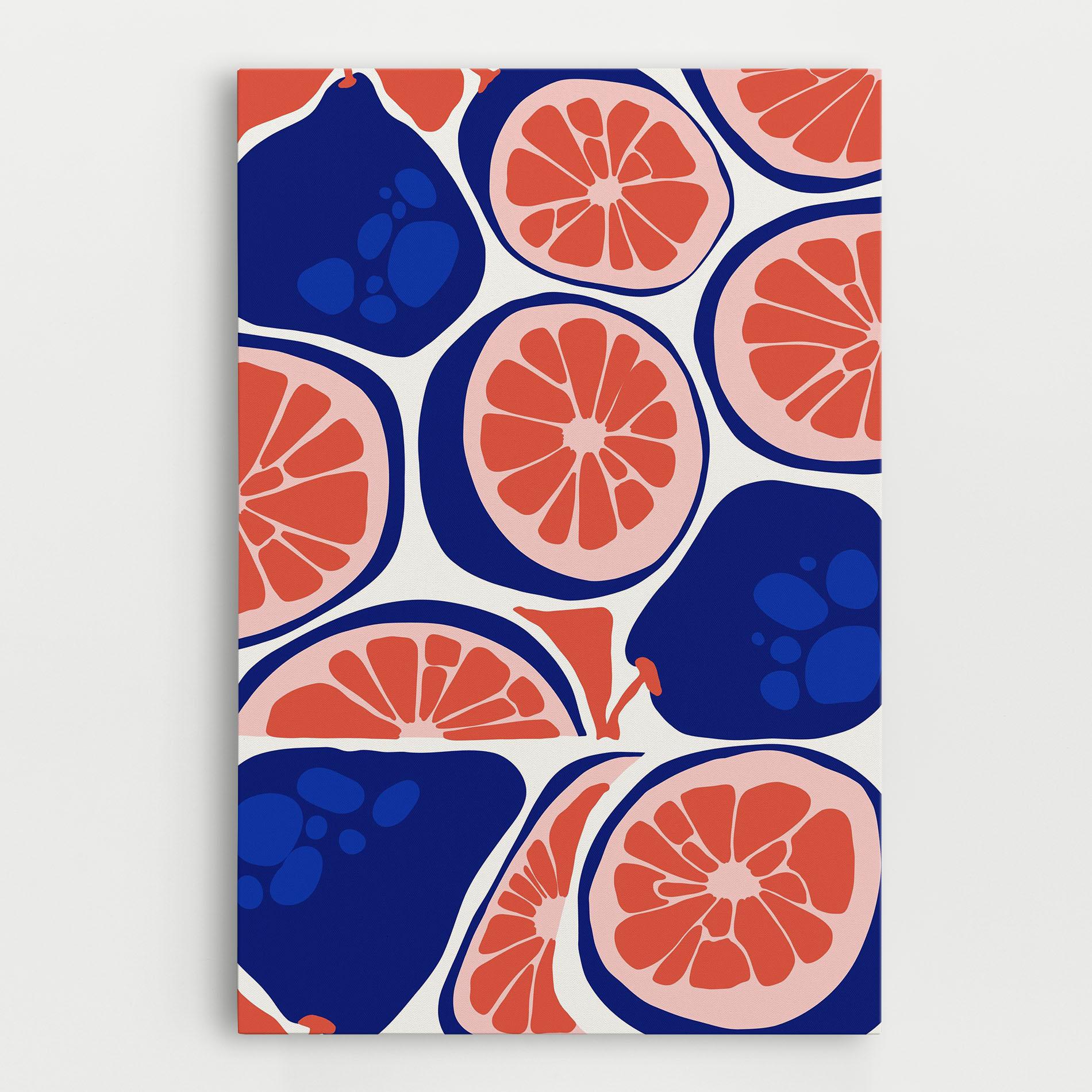 Vászonkép Blue Pink Fruit mockup 0