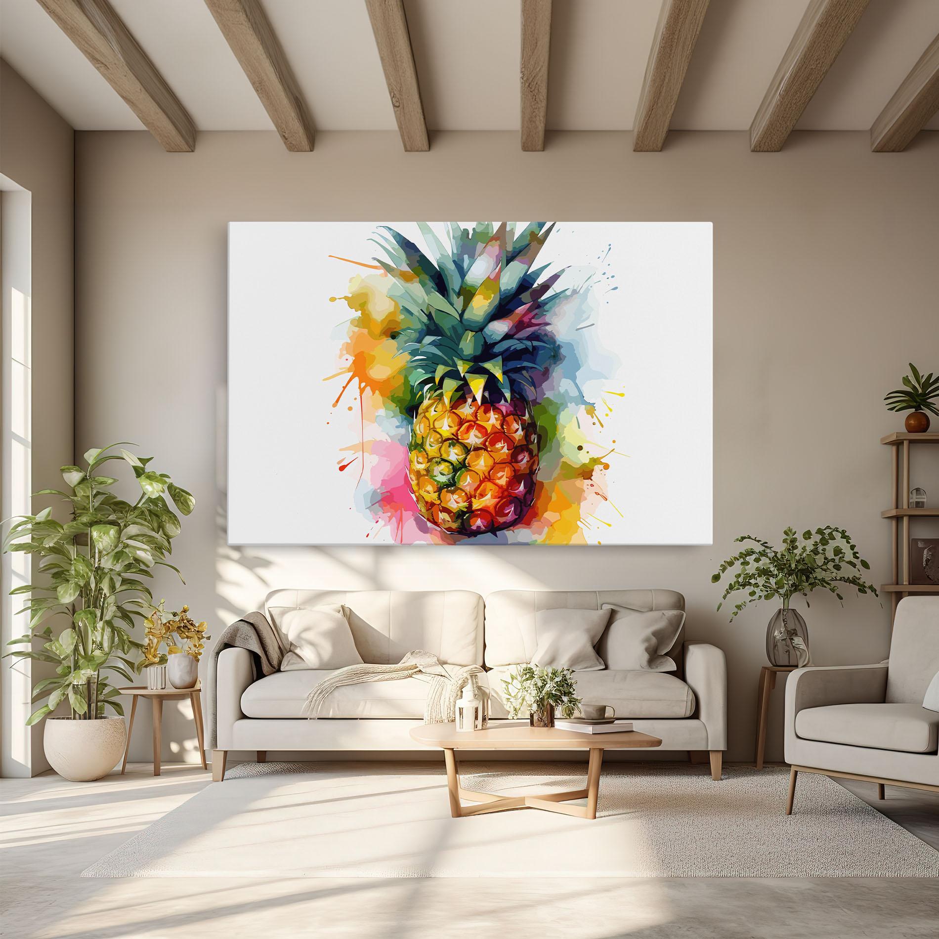 Vászonkép Color Mix Pineapple mockup 6