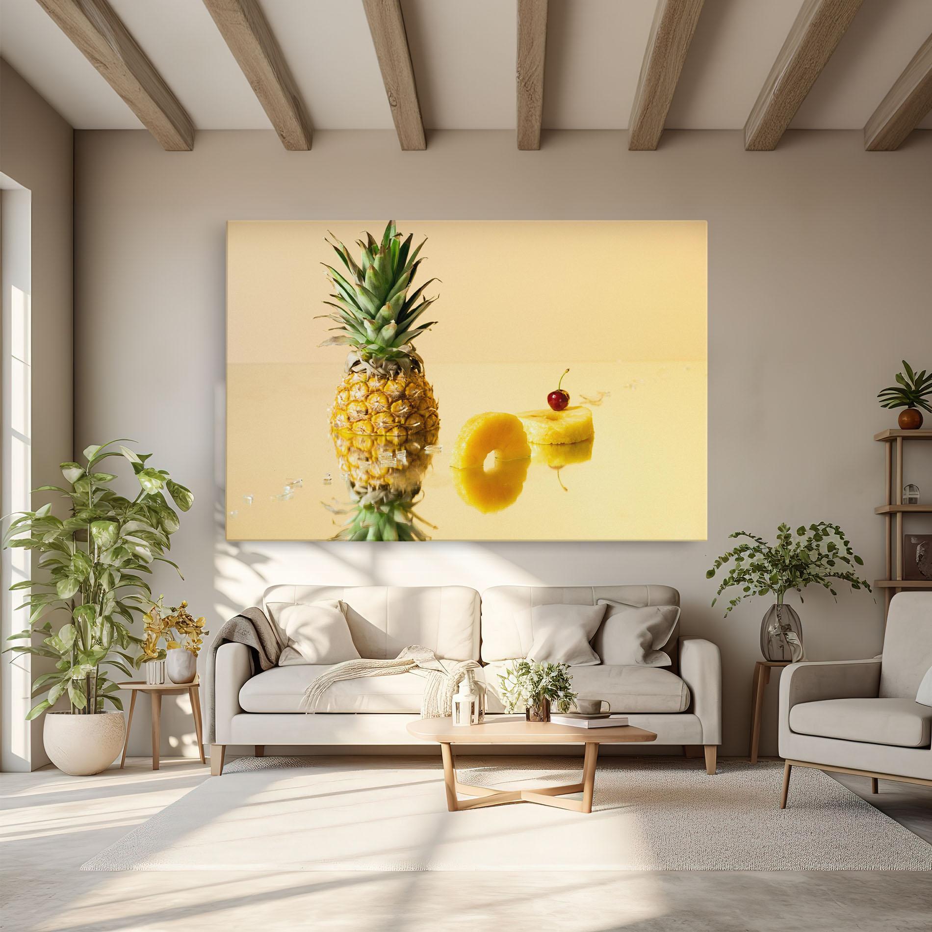 Vászonkép Cut Pineapple mockup 6