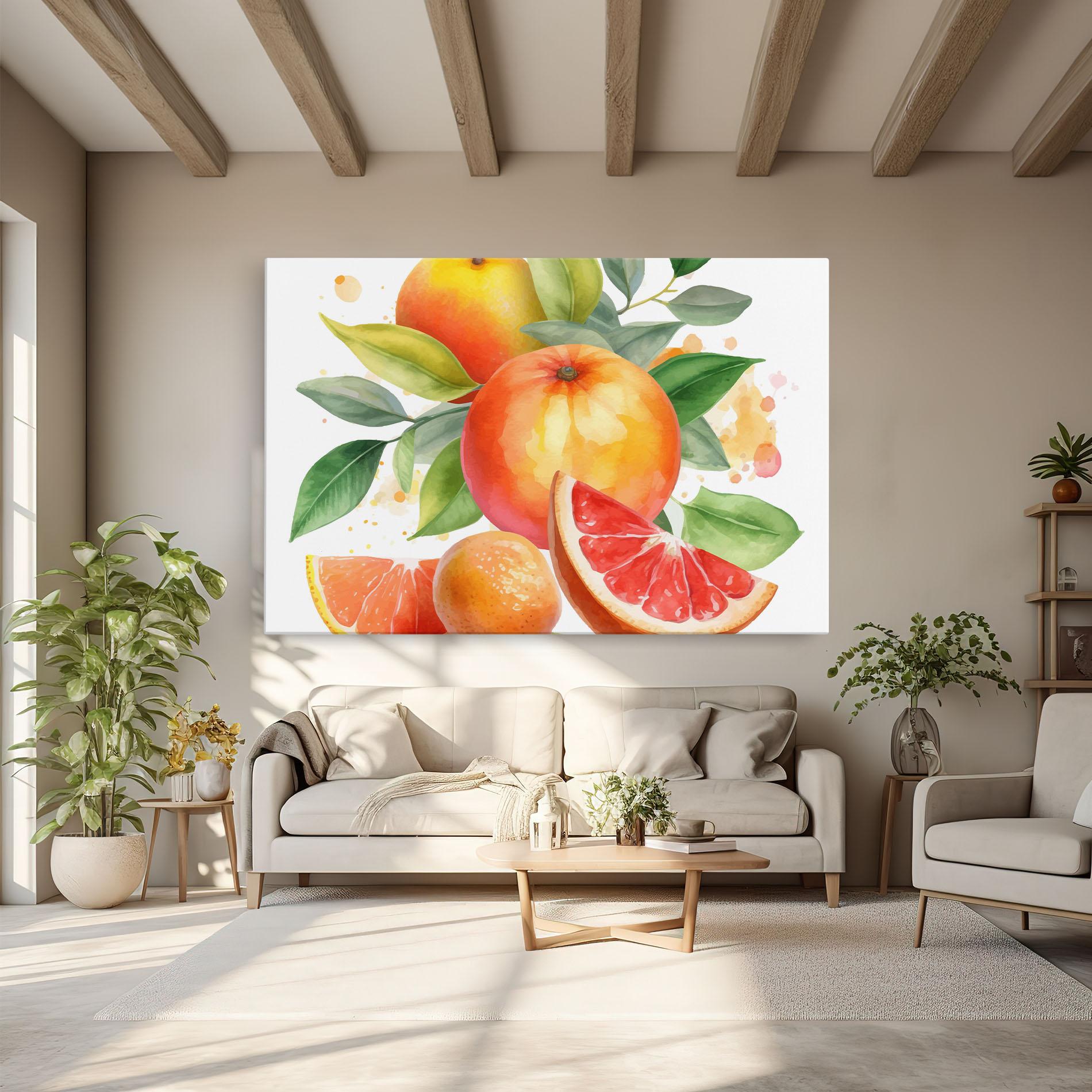 Vászonkép Grapefruit Art mockup 6