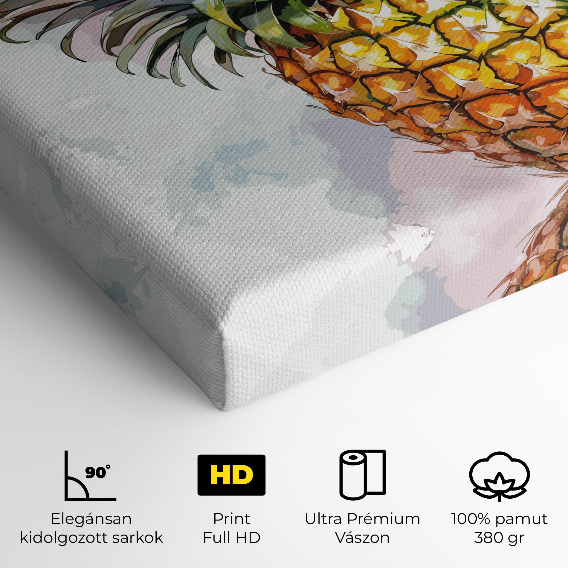 Vászonkép Artistic Pineapple mockup 4