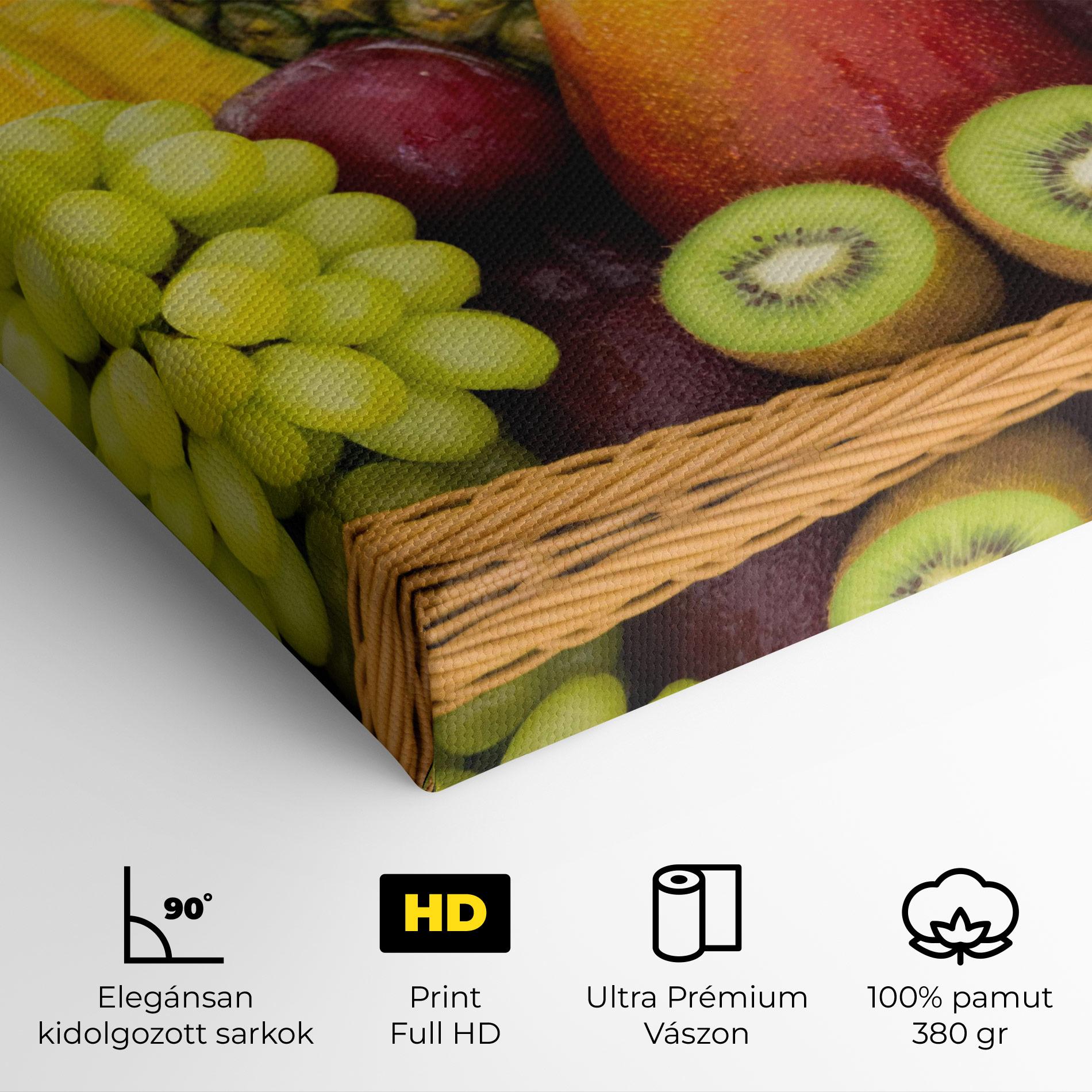 Vászonkép Fruit Basket mockup 4