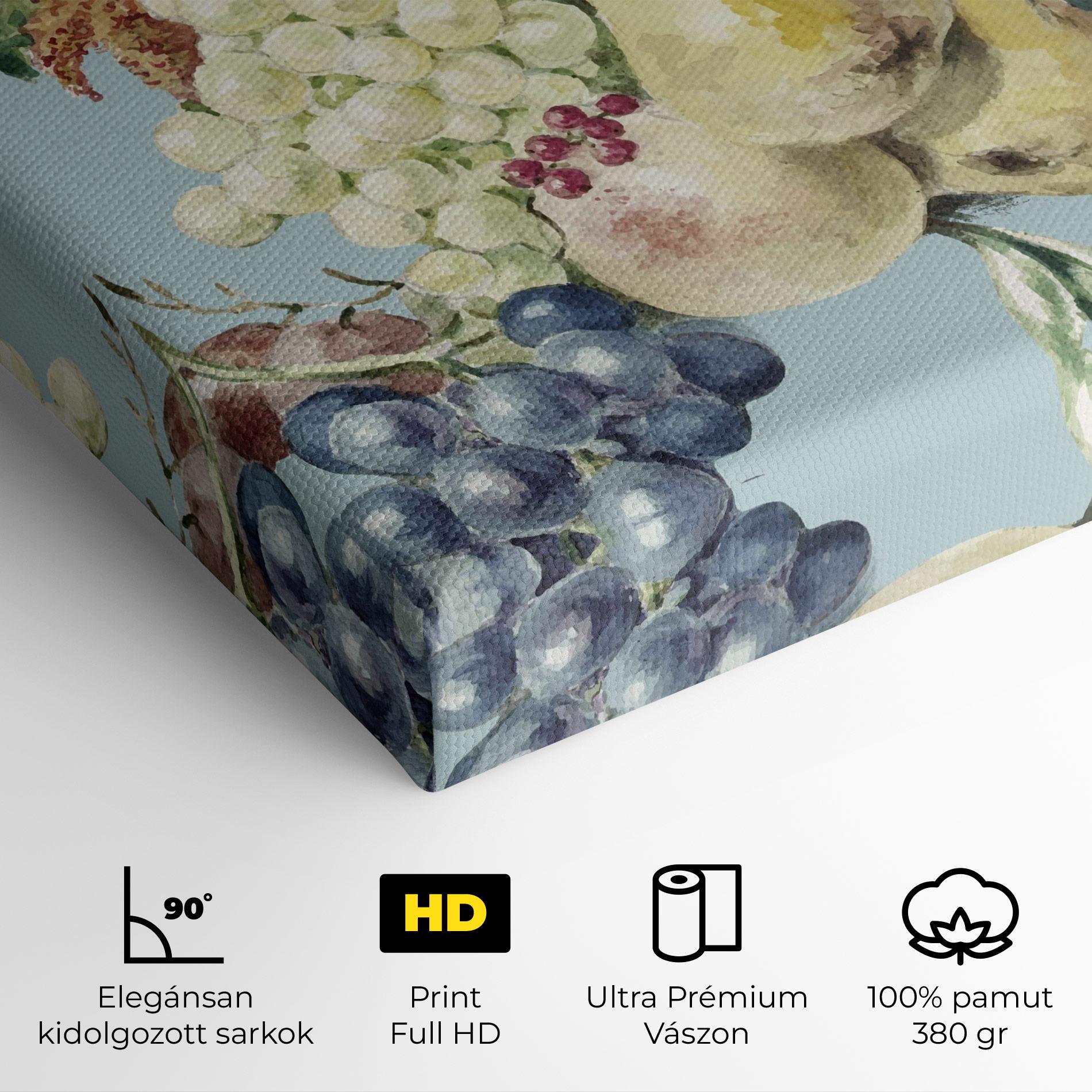 Vászonkép Fruit Paintig mockup 4