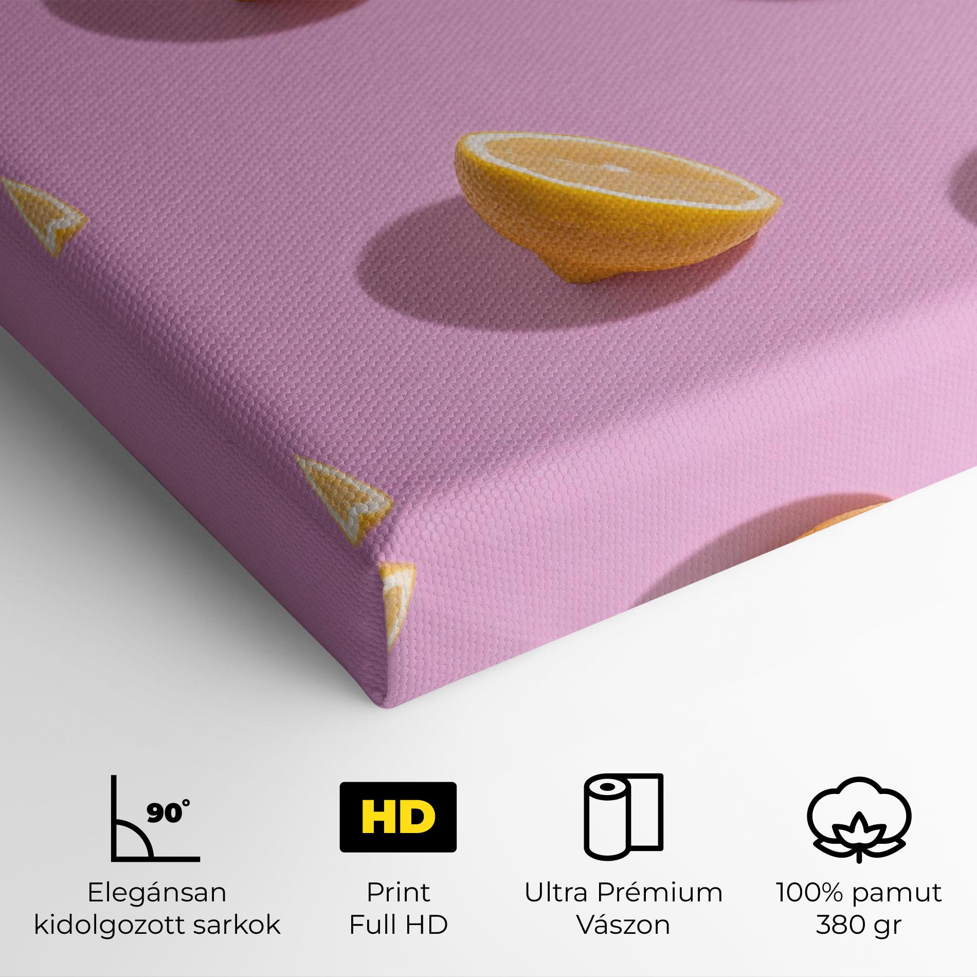 Vászonkép Lemon Pattern mockup 4