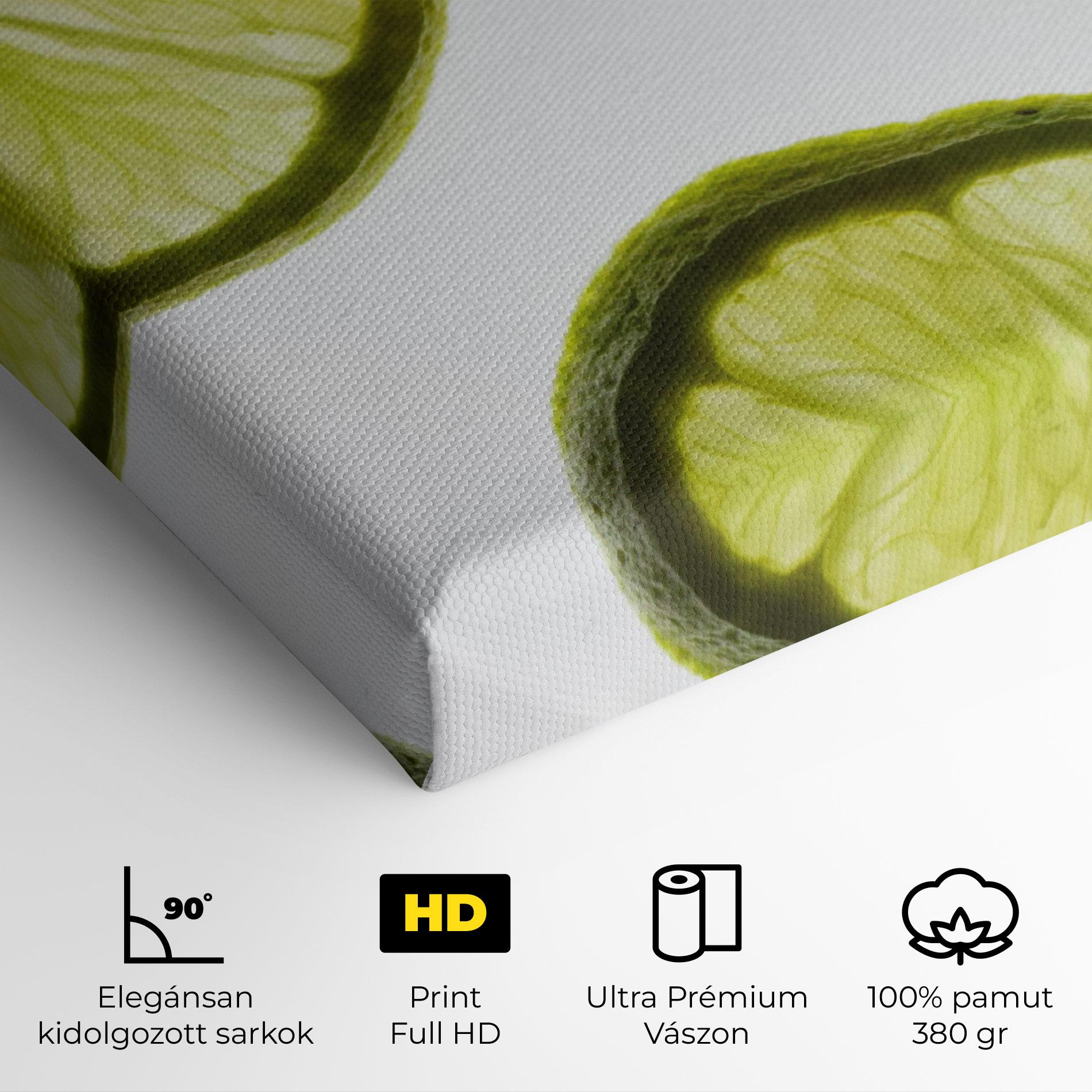 Vászonkép Lime Slice mockup 4