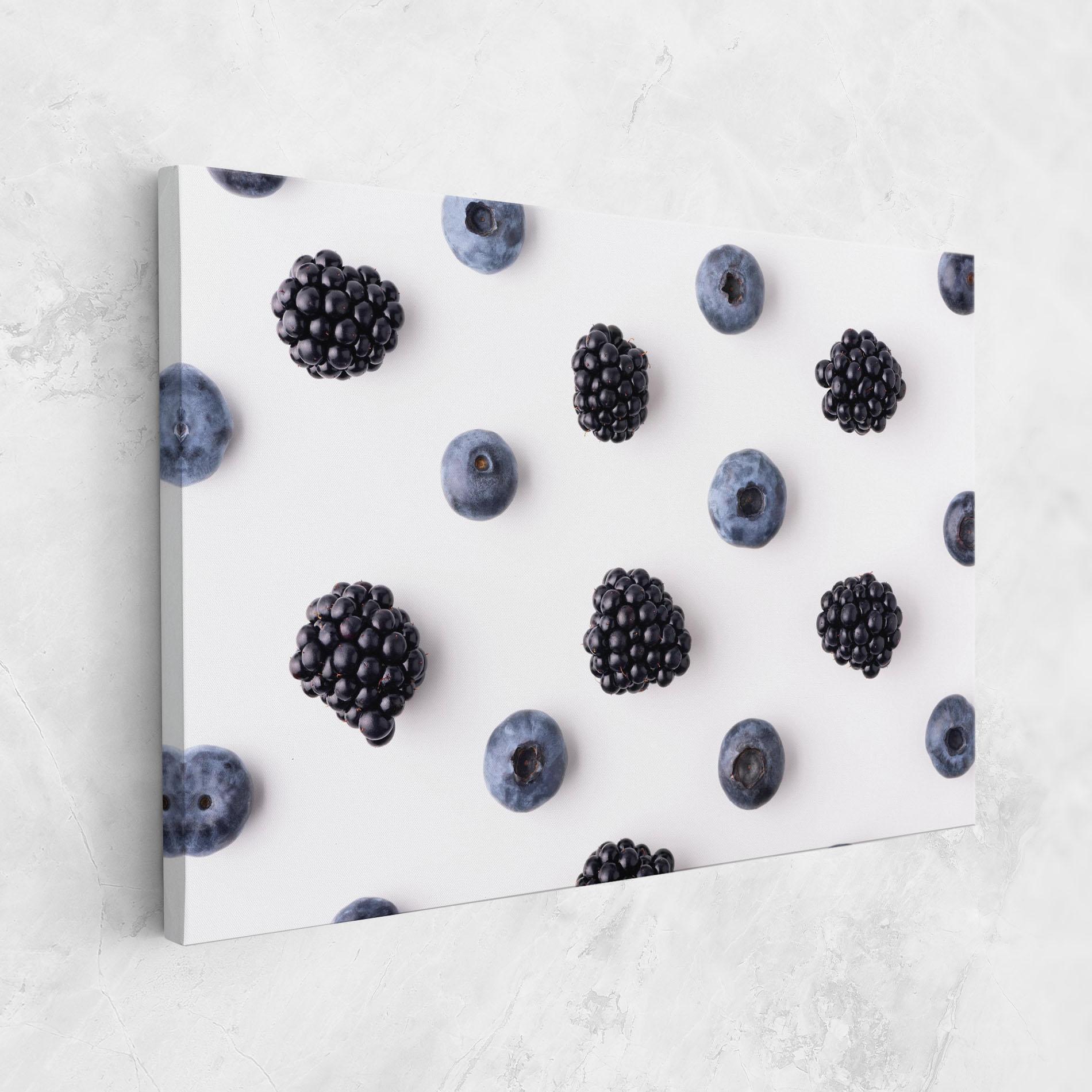 Vászonkép Blackberries And Blueberries mockup 1