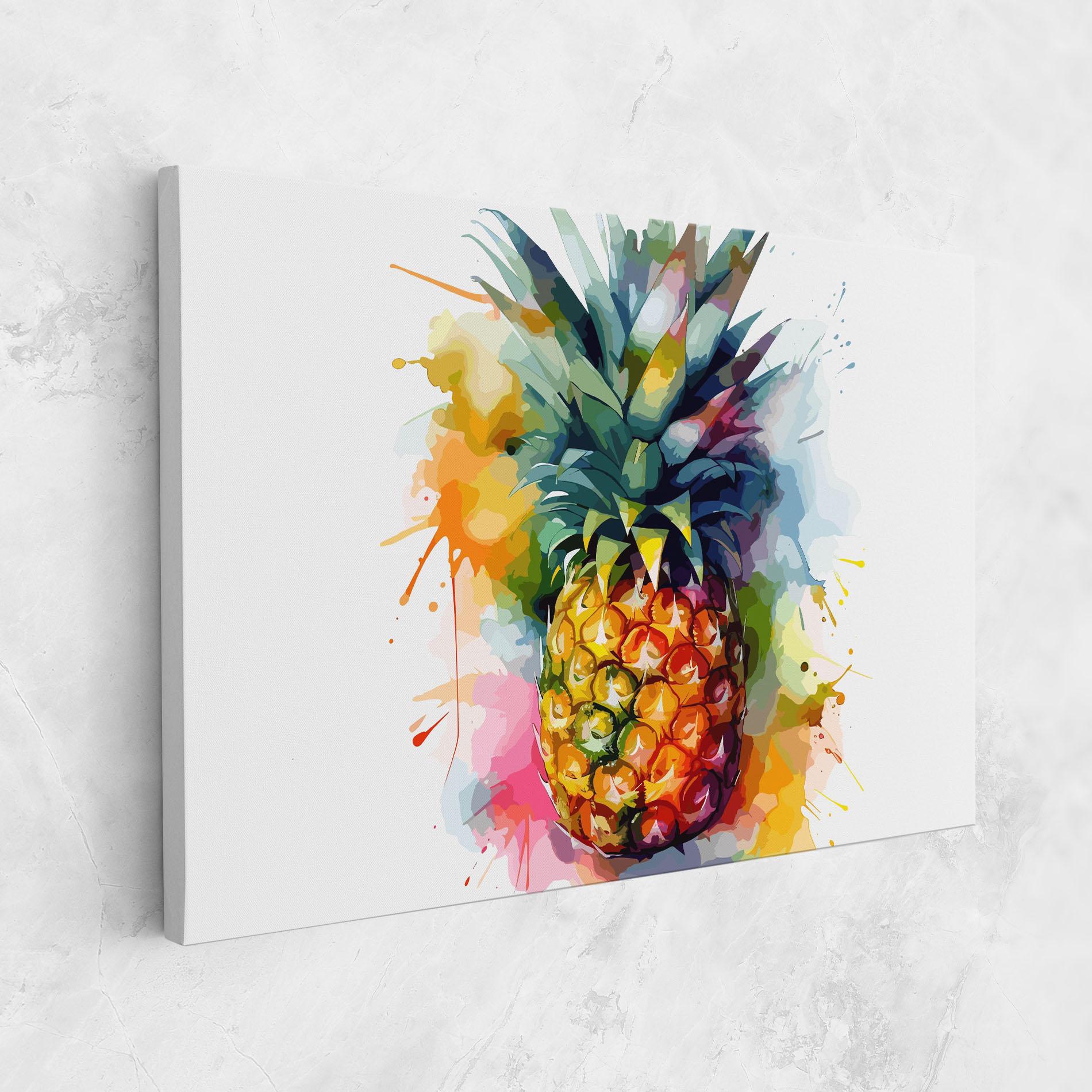 Vászonkép Color Mix Pineapple mockup 1