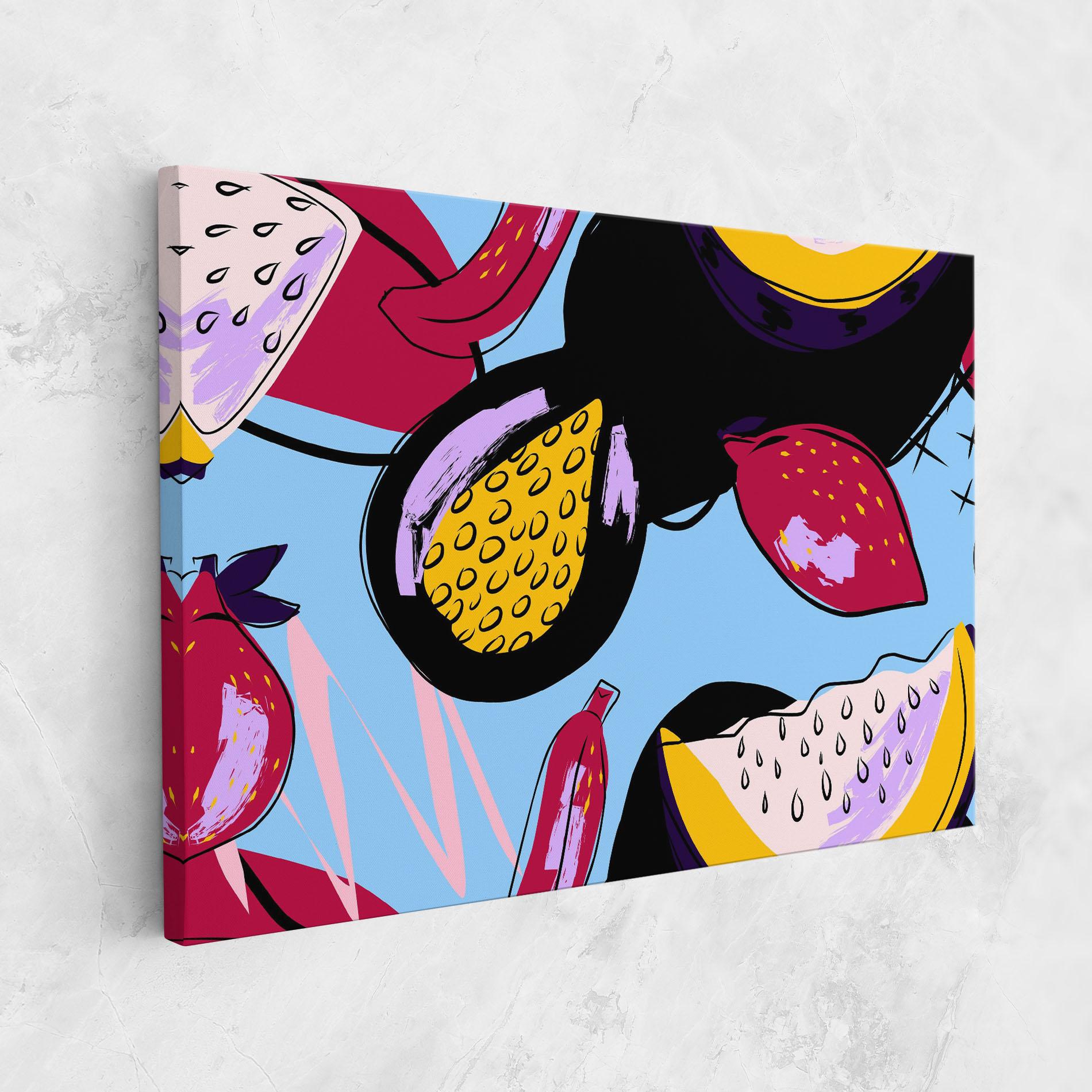 Vászonkép Colorful Fruits mockup 1