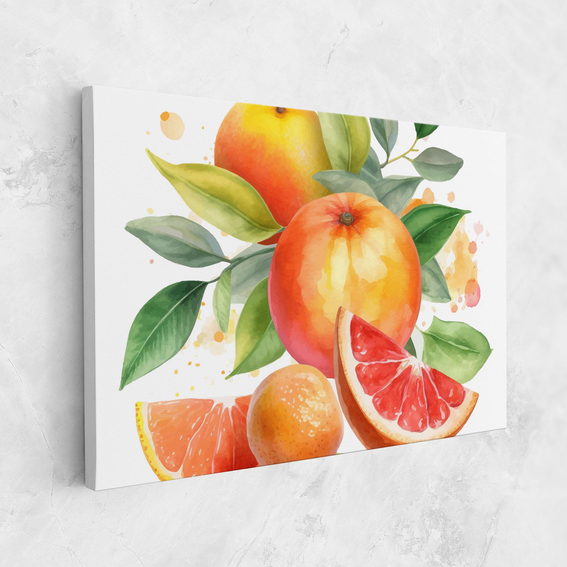 Vászonkép Grapefruit Art mockup 1