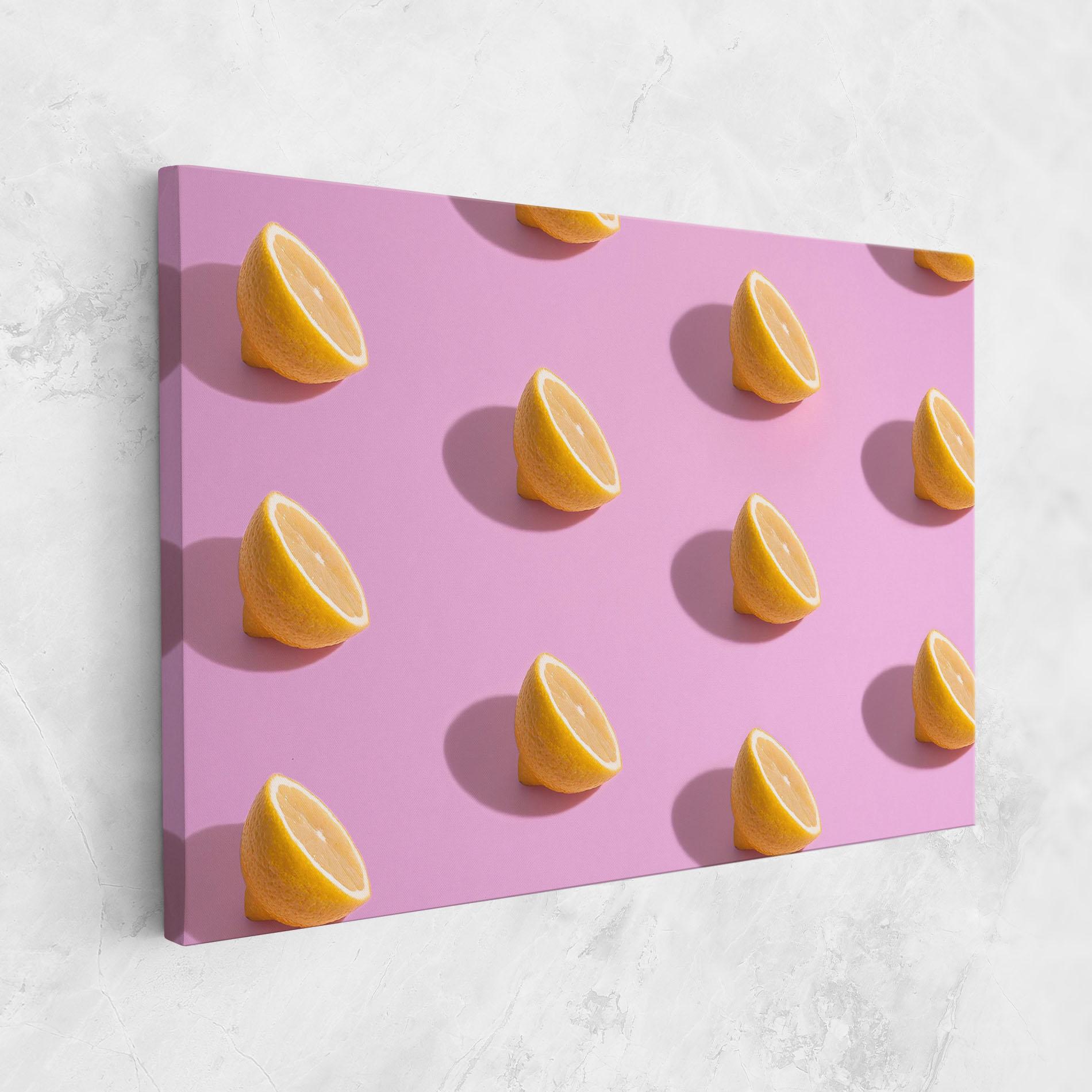 Vászonkép Lemon Pattern mockup 1