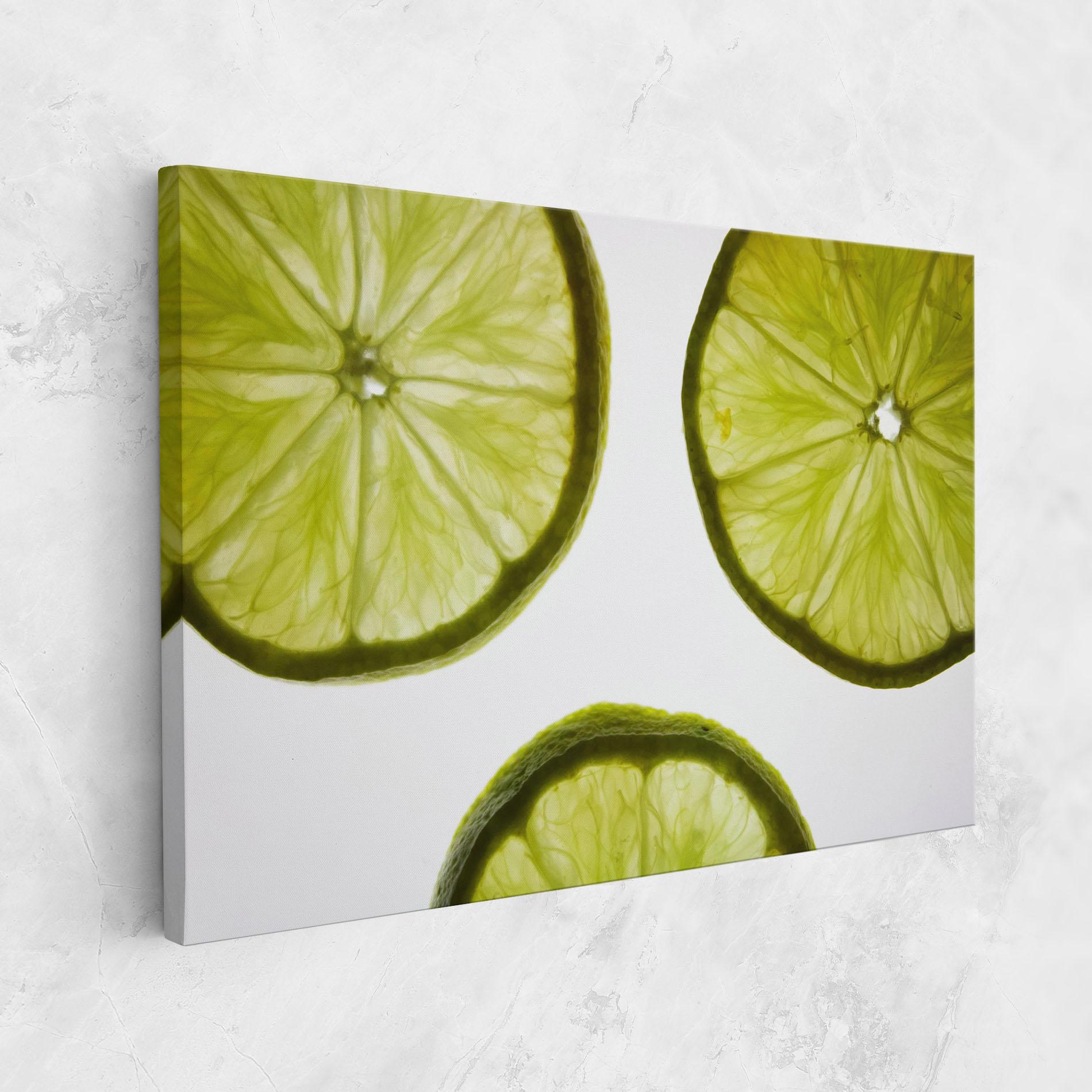 Vászonkép Lime Slice mockup 1