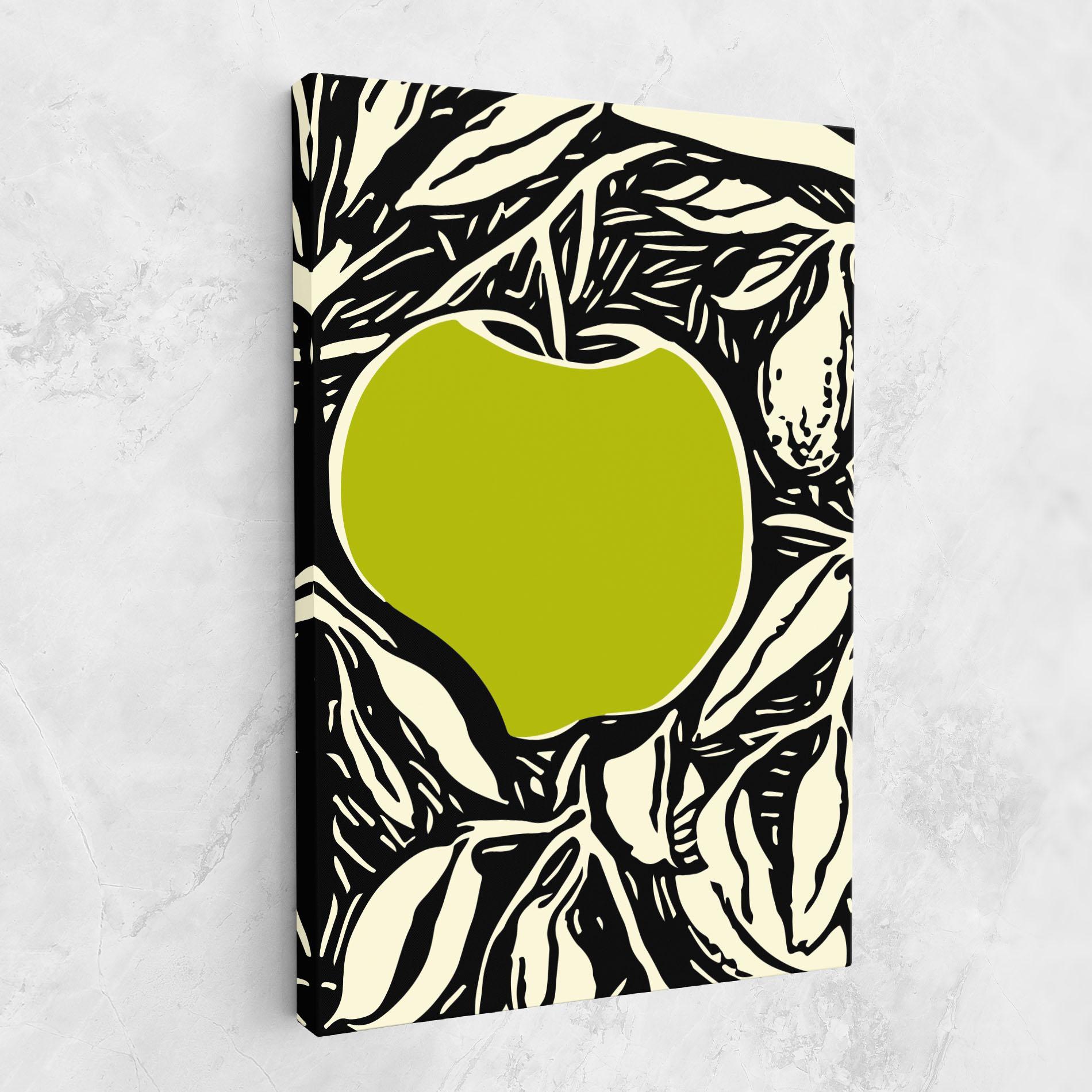 Vászonkép Green Apple mockup 1