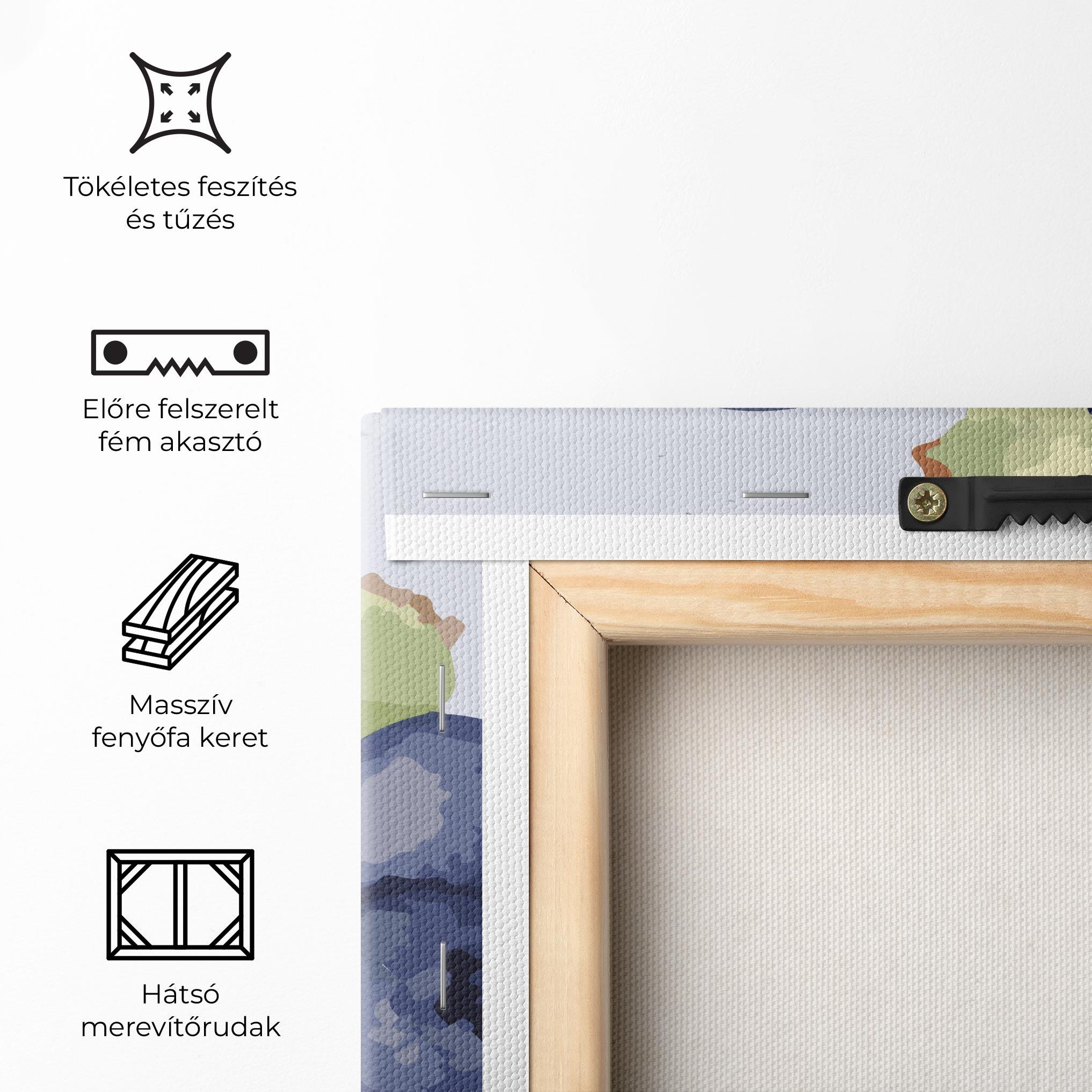 Vászonkép Blueberries Art mockup 5