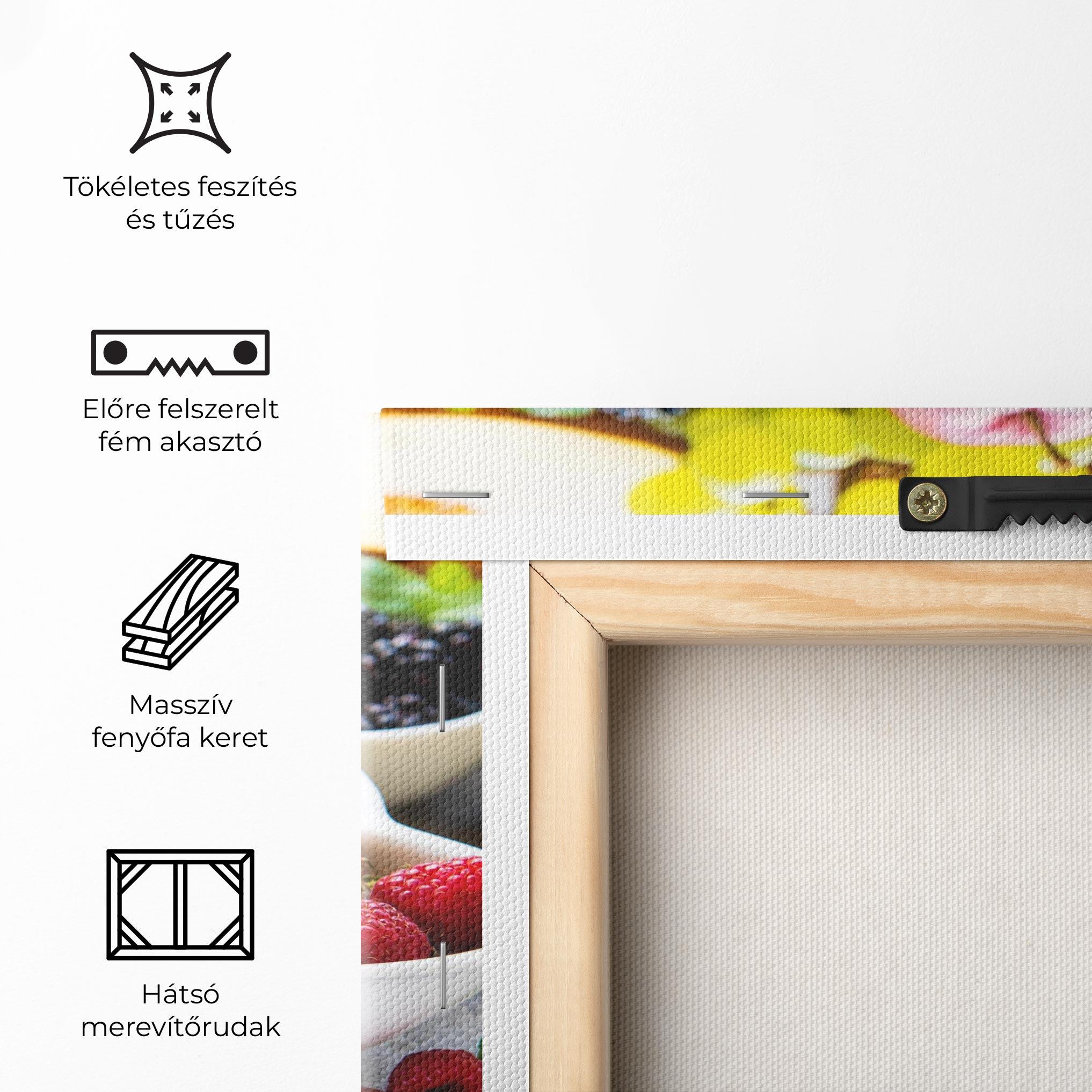 Vászonkép Heart Fresh Fruits mockup 5