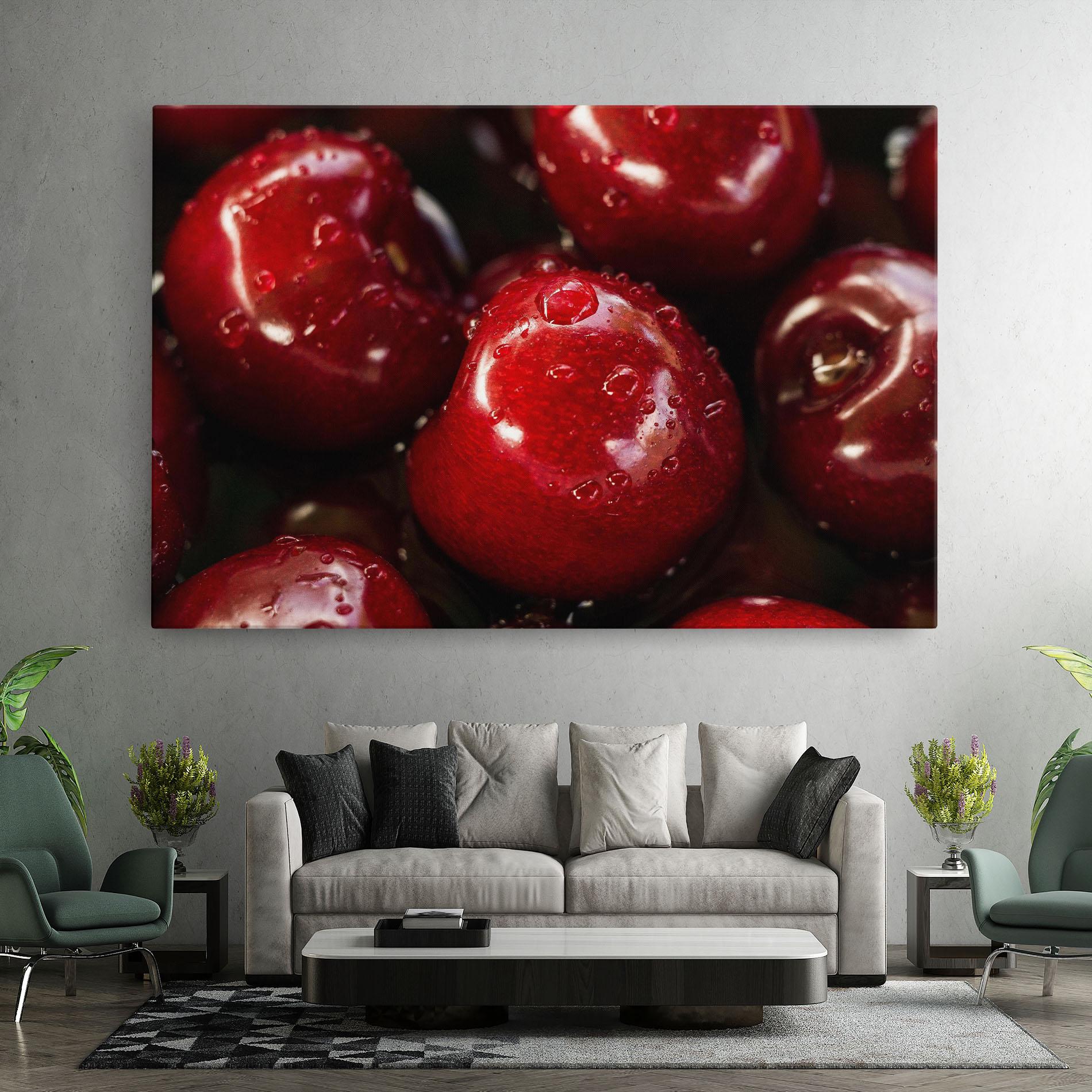 Vászonkép Cherries mockup 7