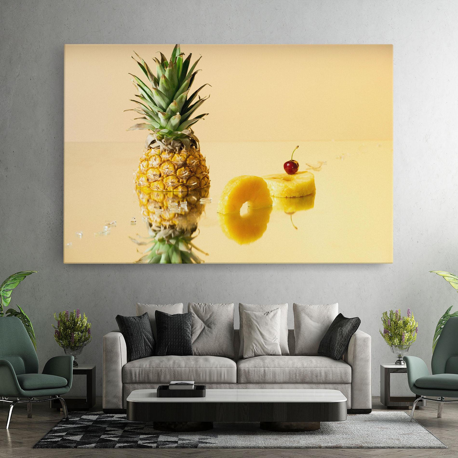 Vászonkép Cut Pineapple mockup 7