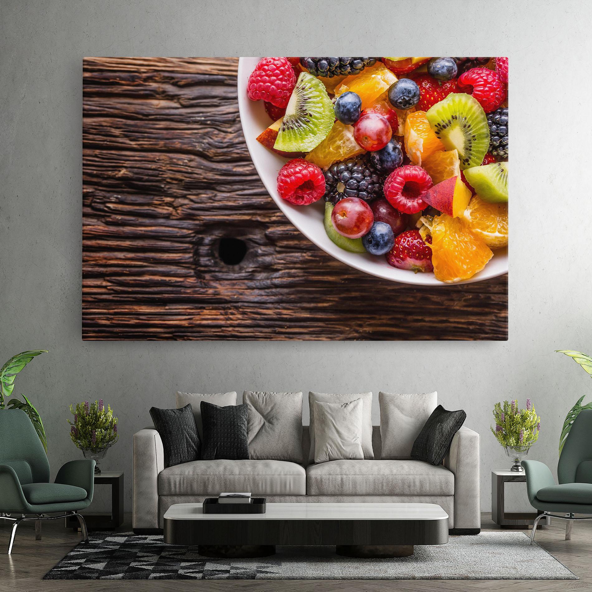 Vászonkép Fresh Fruit Salad mockup 7