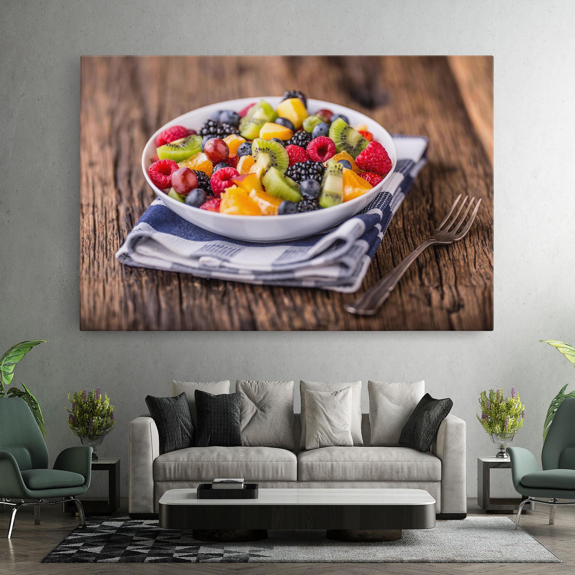 Vászonkép Fruit Salad mockup 7