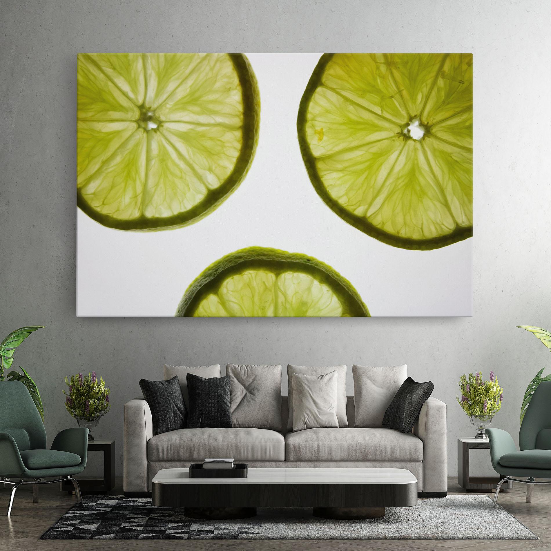 Vászonkép Lime Slice mockup 7