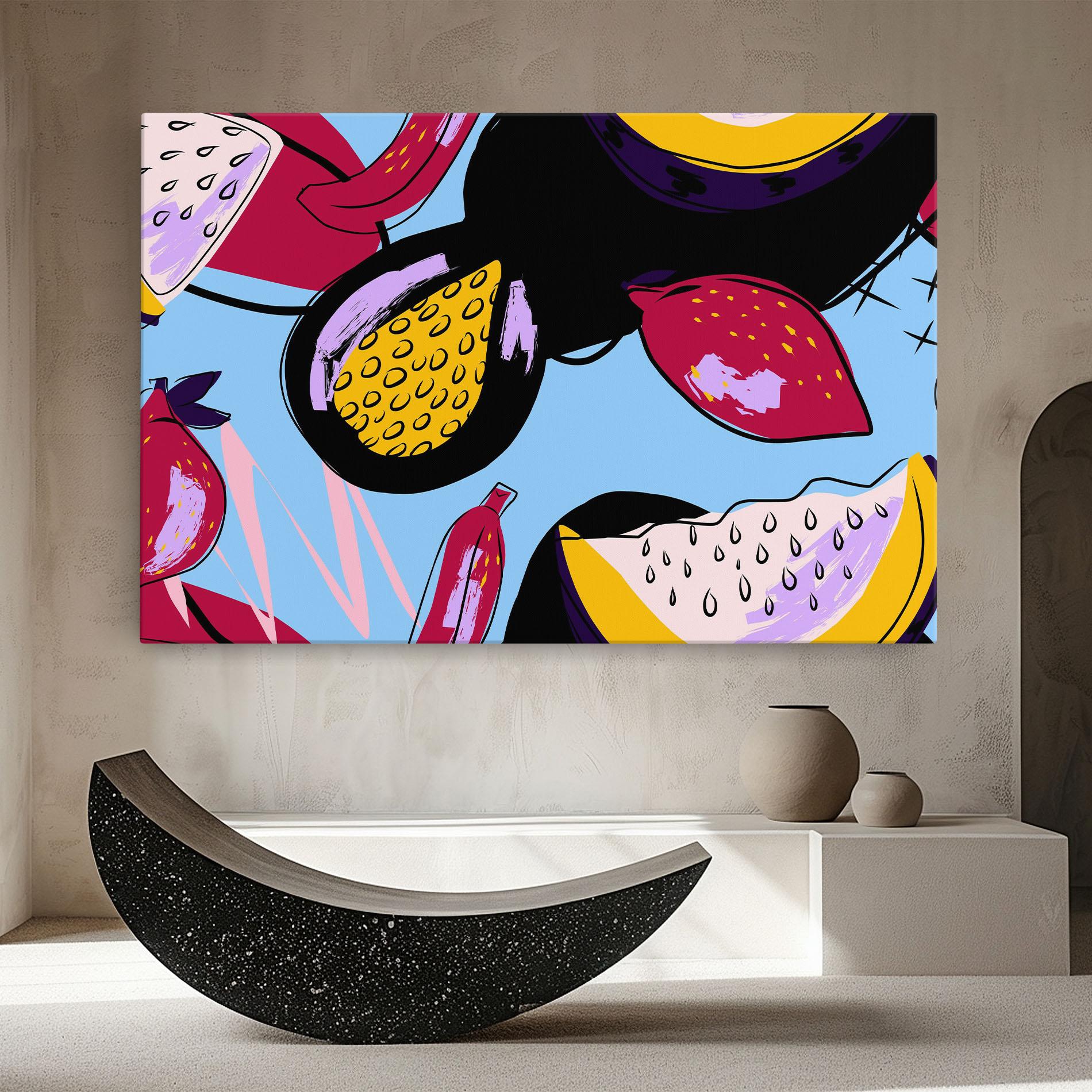 Vászonkép Colorful Fruits mockup 8