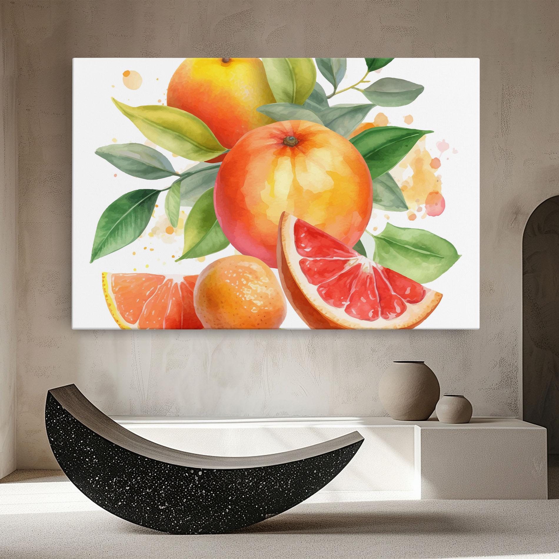 Vászonkép Grapefruit Art mockup 8