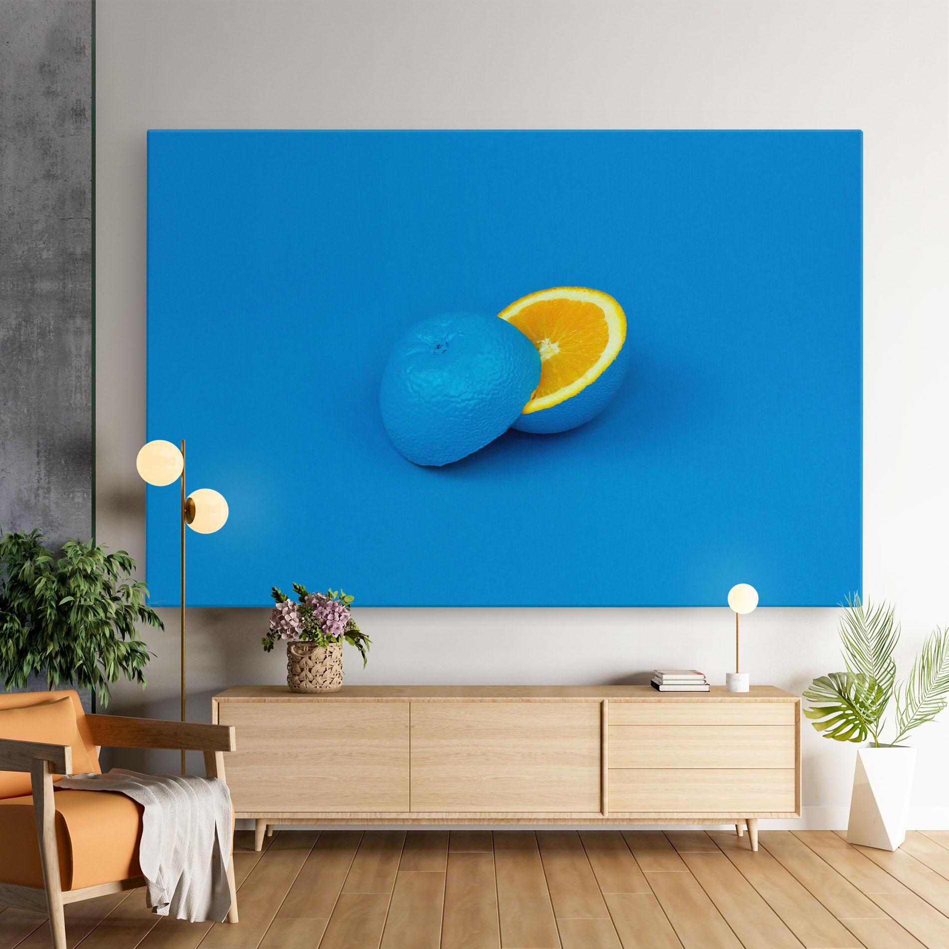 Vászonkép Blue Orange mockup 9