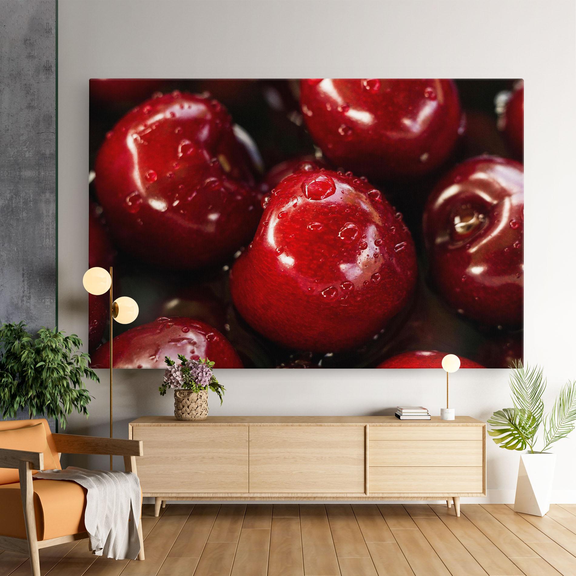 Vászonkép Cherries mockup 9