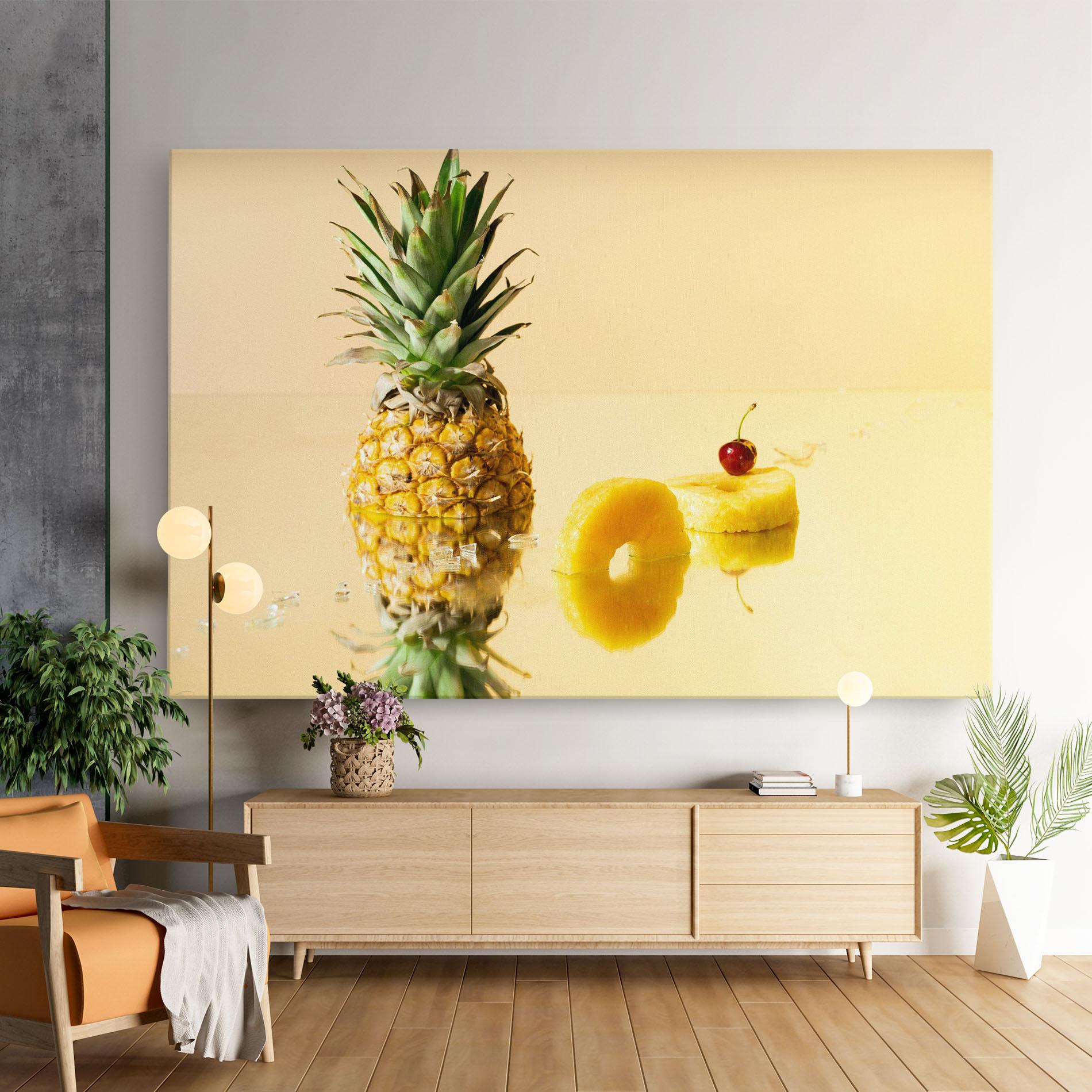 Vászonkép Cut Pineapple mockup 9